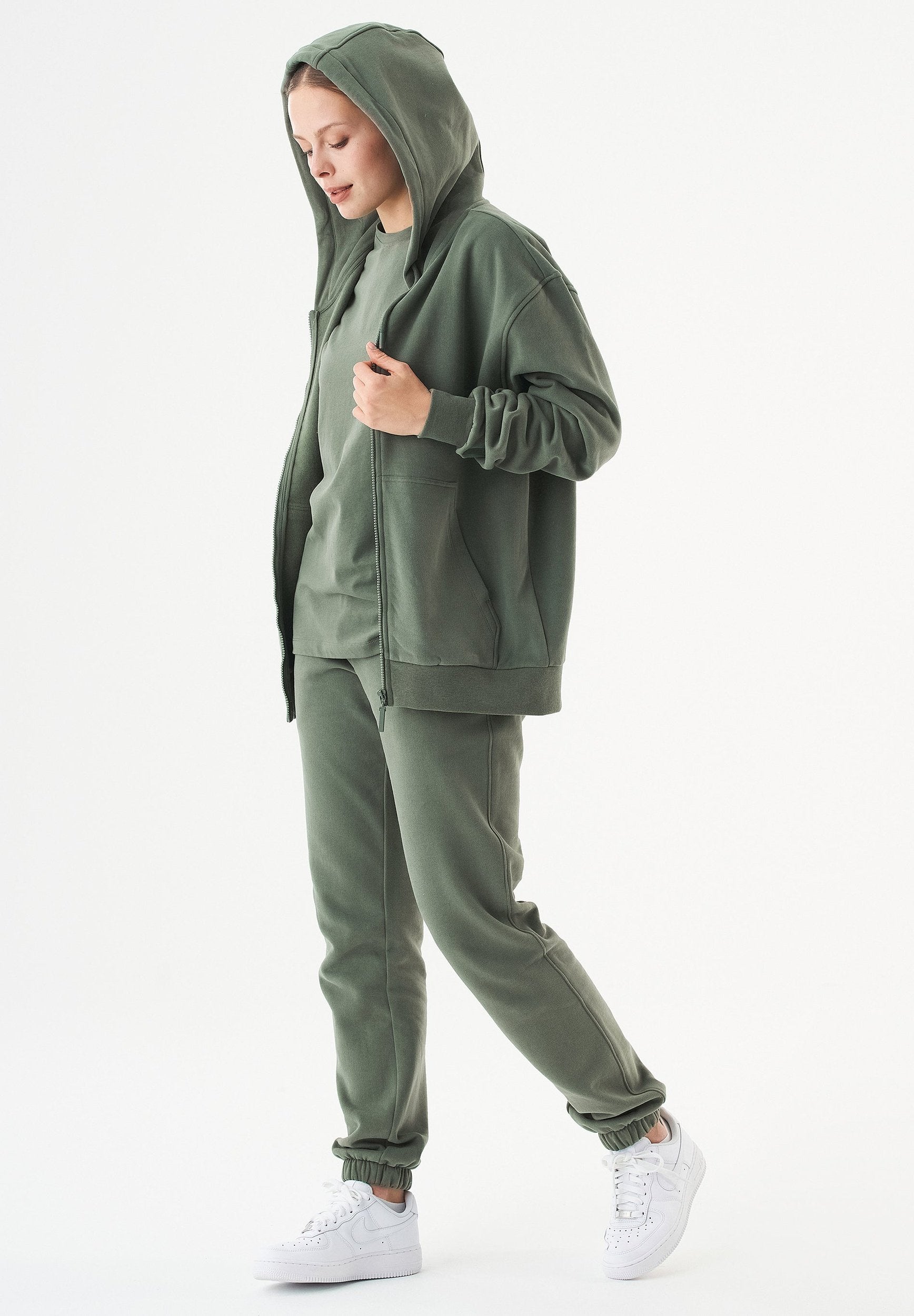 JUNDA Unisex Soft Touch Sweatjacke aus Bio-Baumwolle