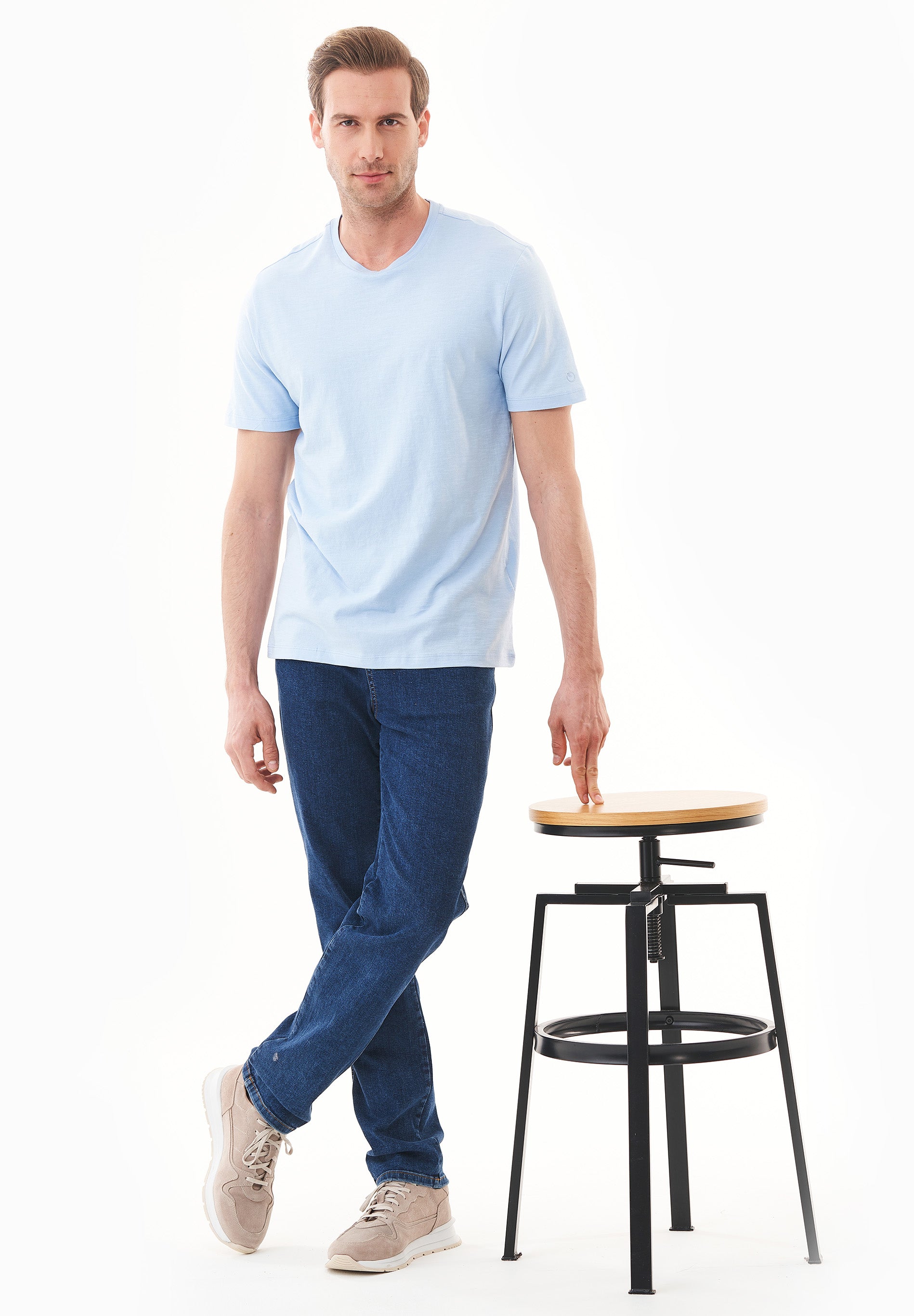 Basic T-Shirt aus Bio-Baumwolle