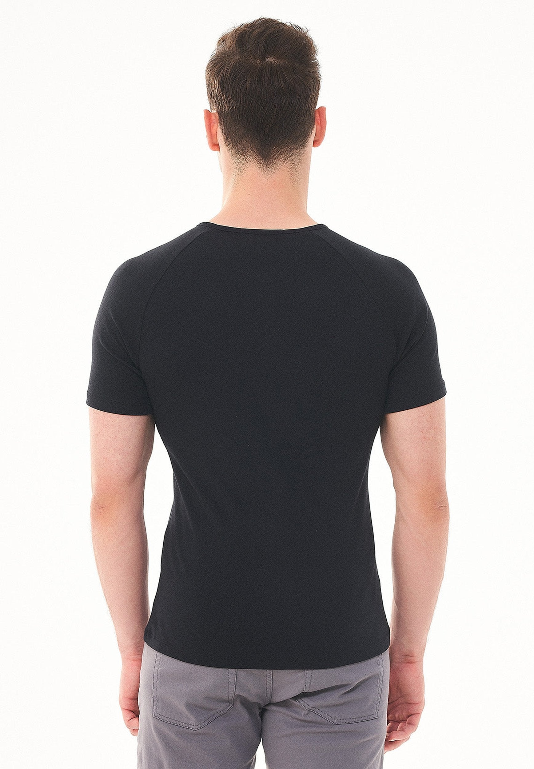 Henley-Shirt aus Bio-Baumwolle mit Raglanärmeln