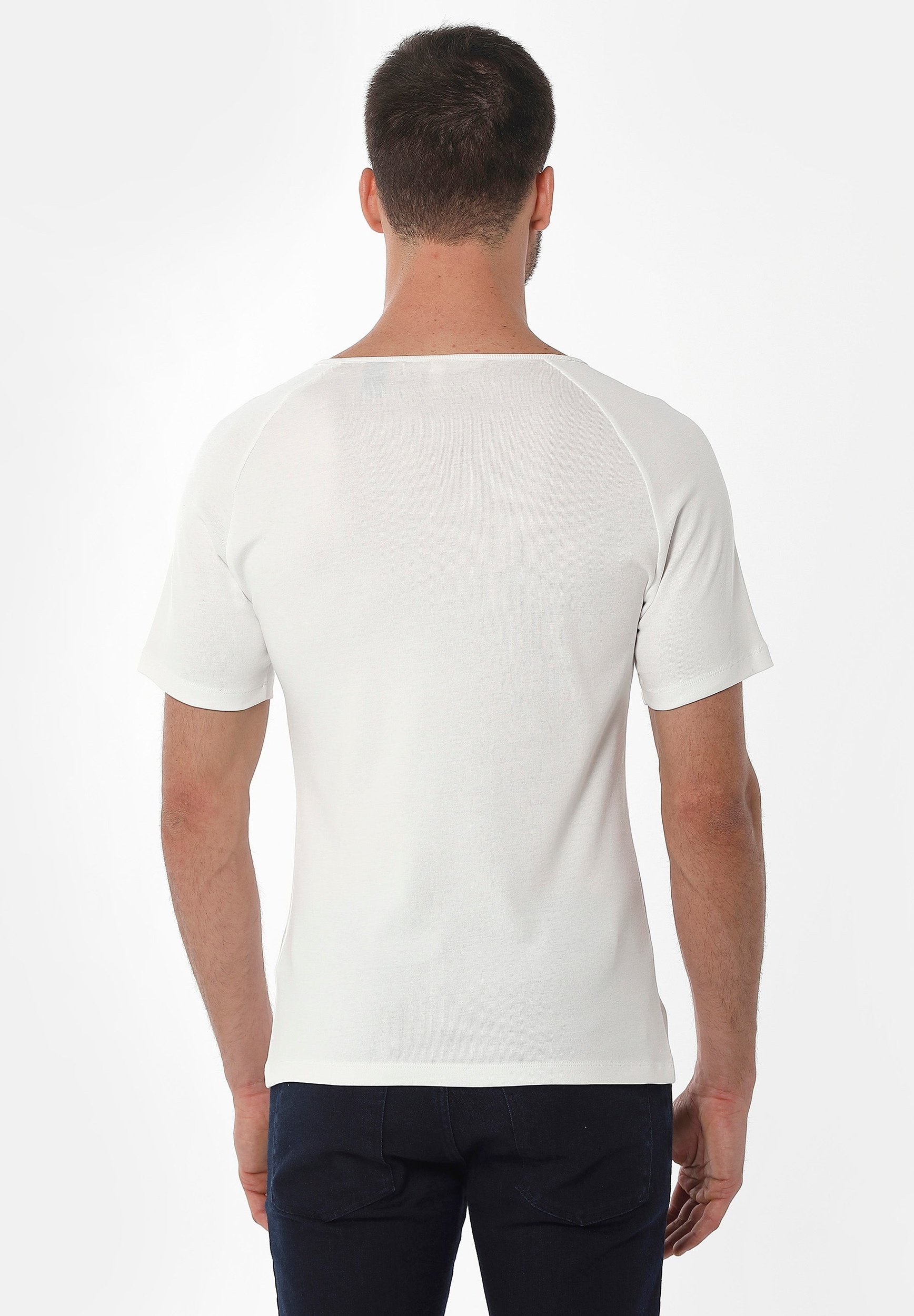 Henley-Shirt aus Bio-Baumwolle mit Raglanärmeln