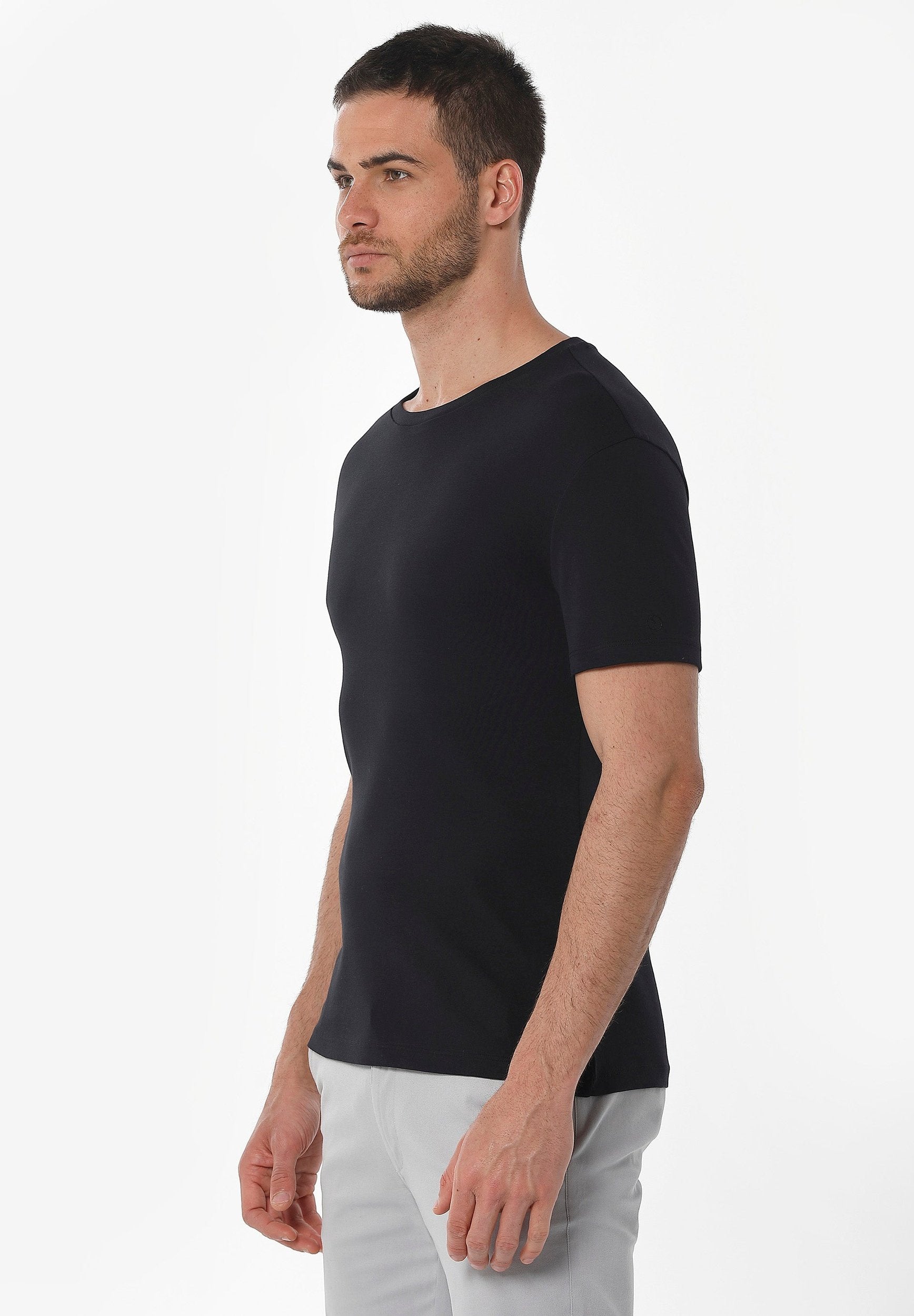 Geripptes T-Shirt aus Bio-Baumwolle