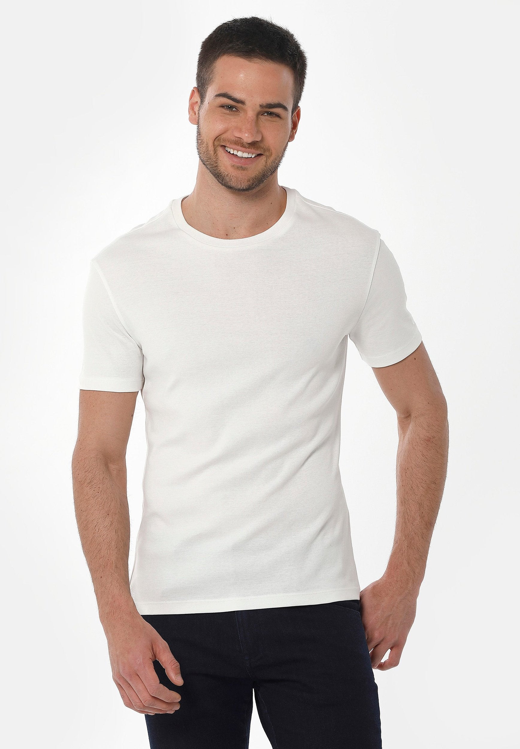 Geripptes T-Shirt aus Bio-Baumwolle