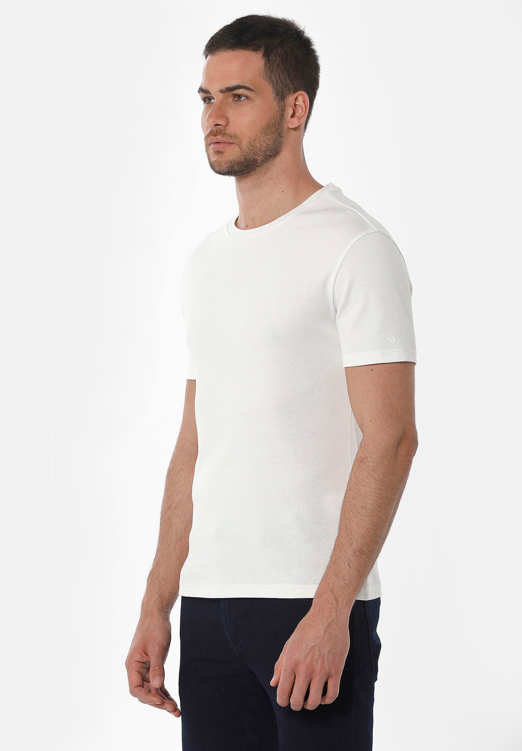 Geripptes T-Shirt aus Bio-Baumwolle