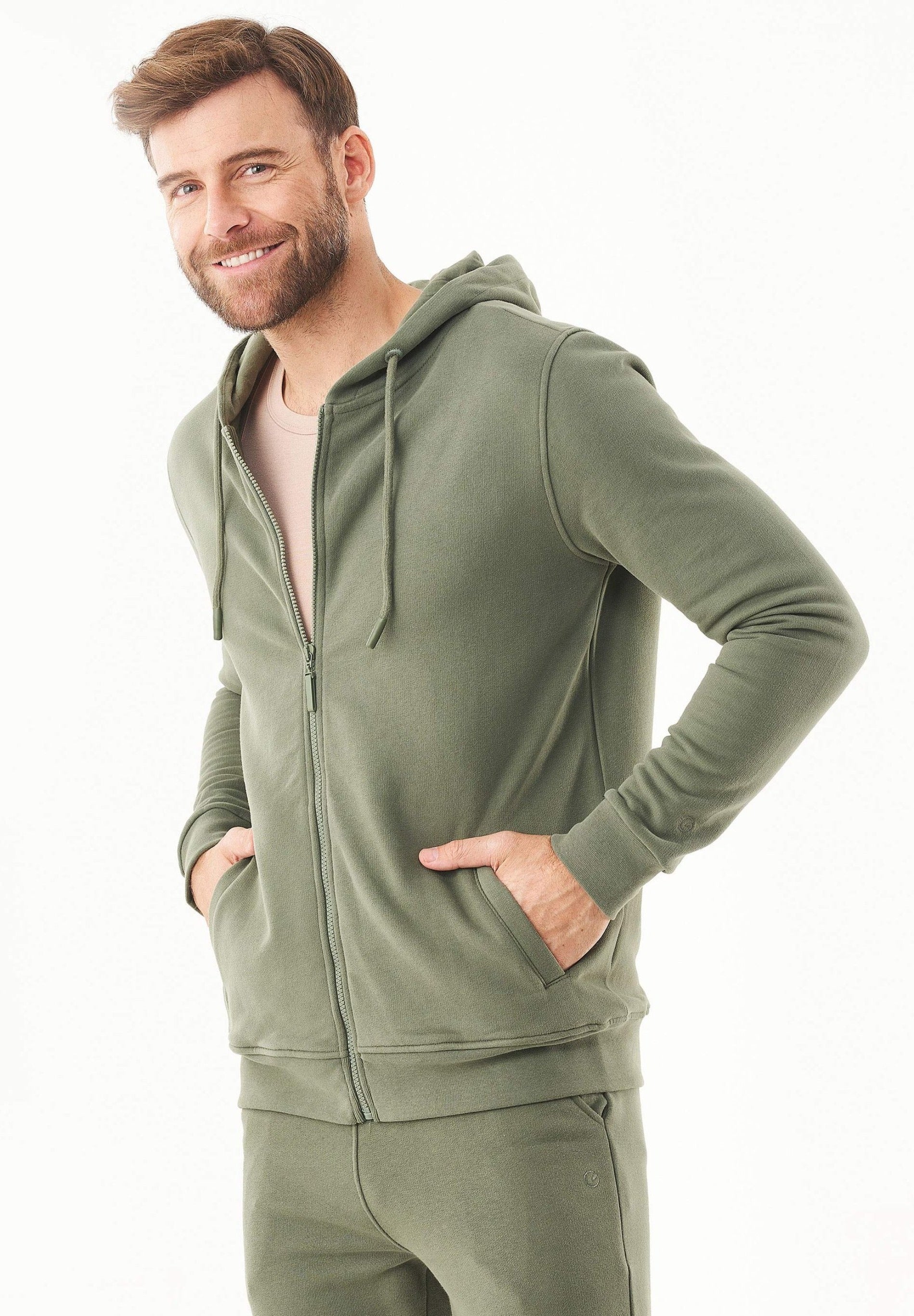 Soft Touch Sweatjacke aus Bio-Baumwolle