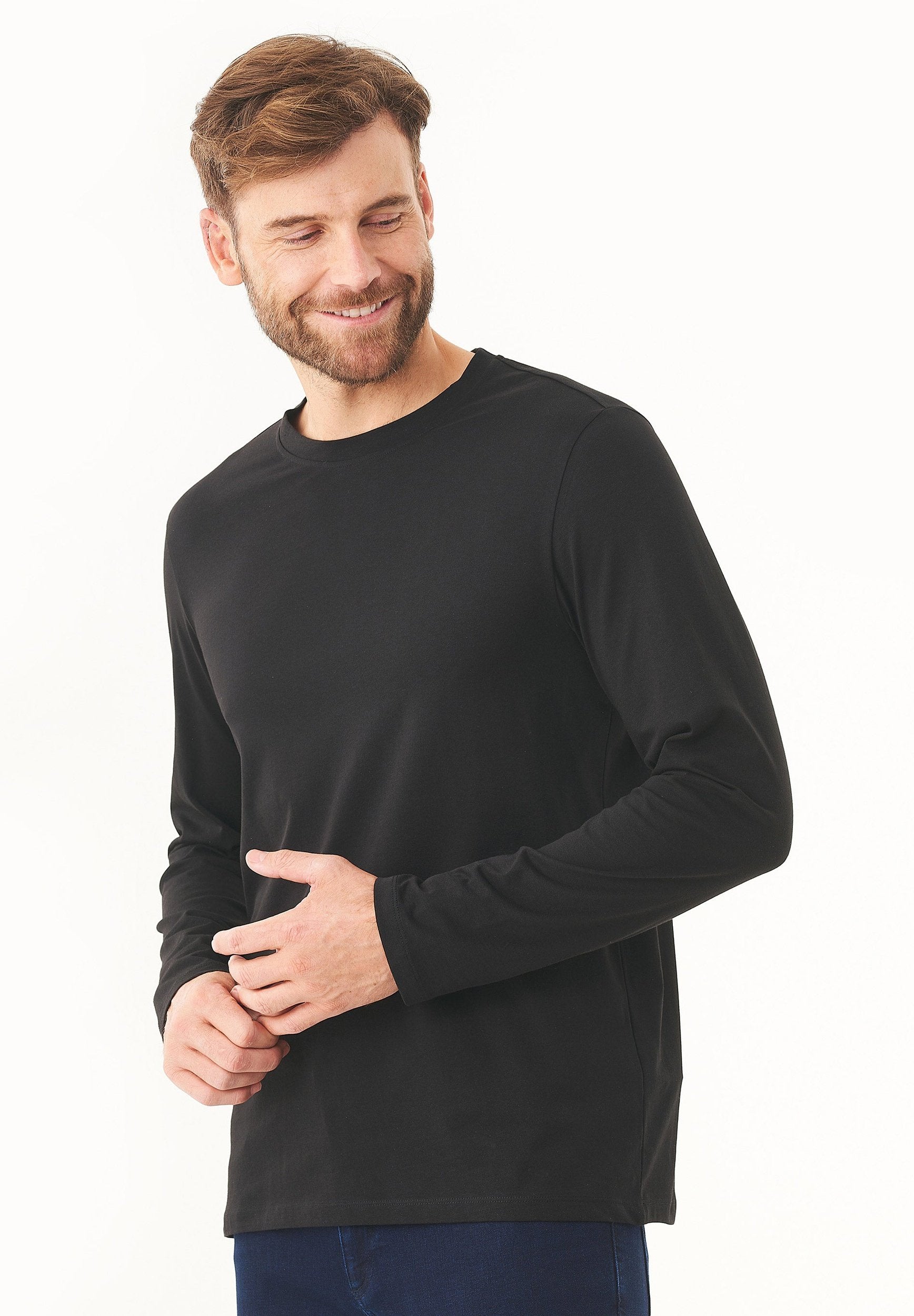 Langarmshirt aus Bio-Baumwolle