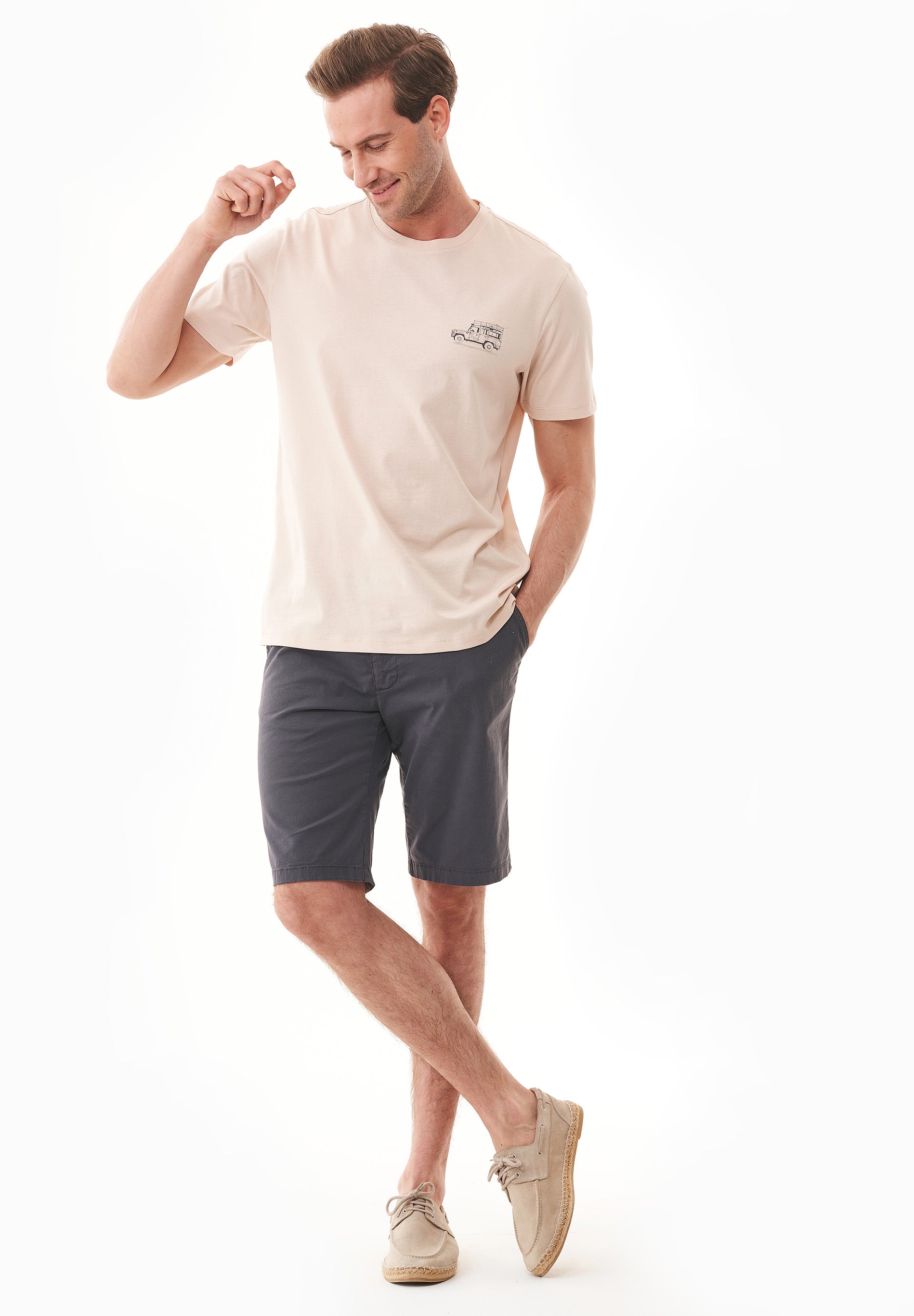 Slim-Fit Chino-Shorts aus Bio-Baumwolle