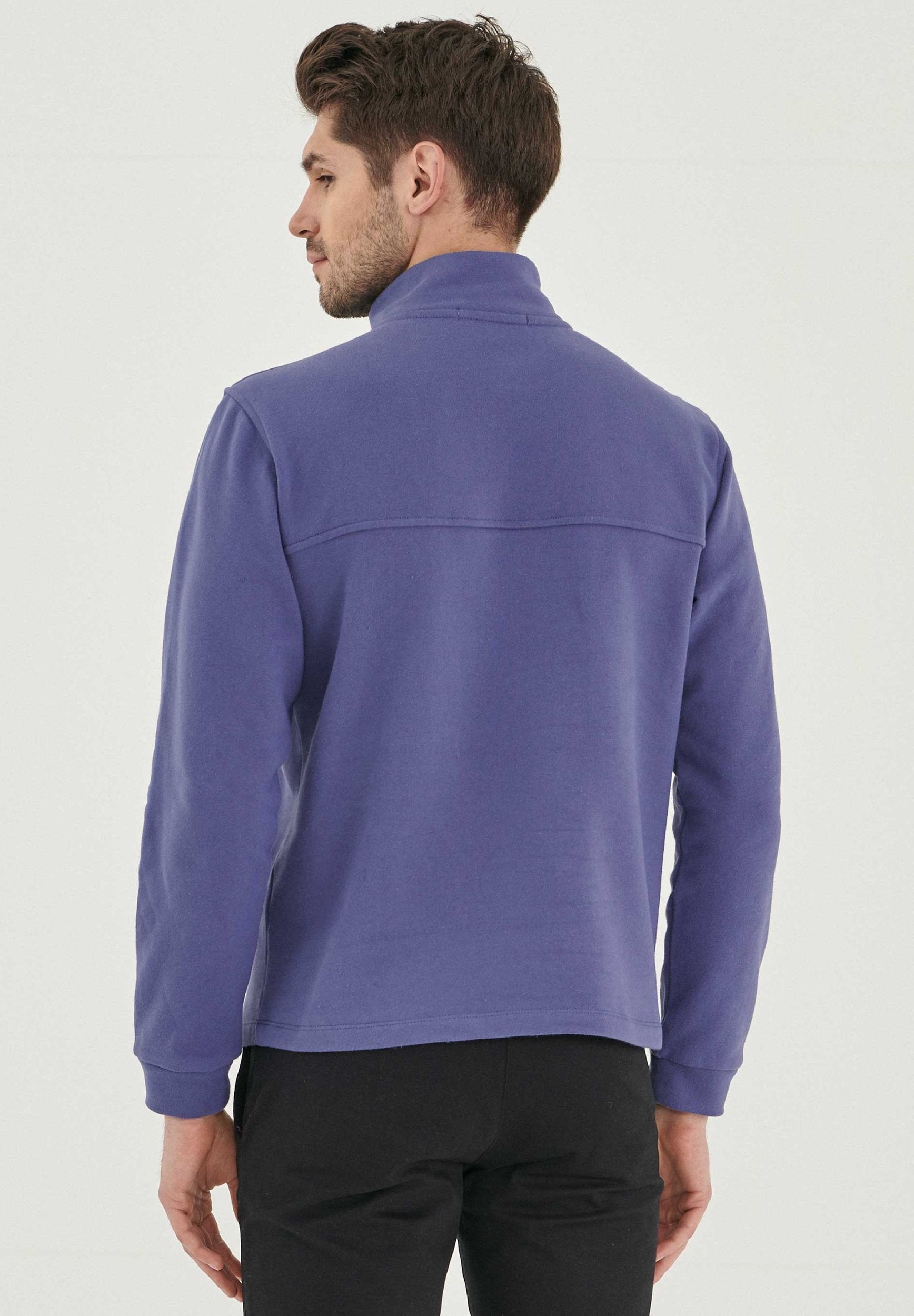 Zipkragen Sweatshirt aus Bio-Baumwolle
