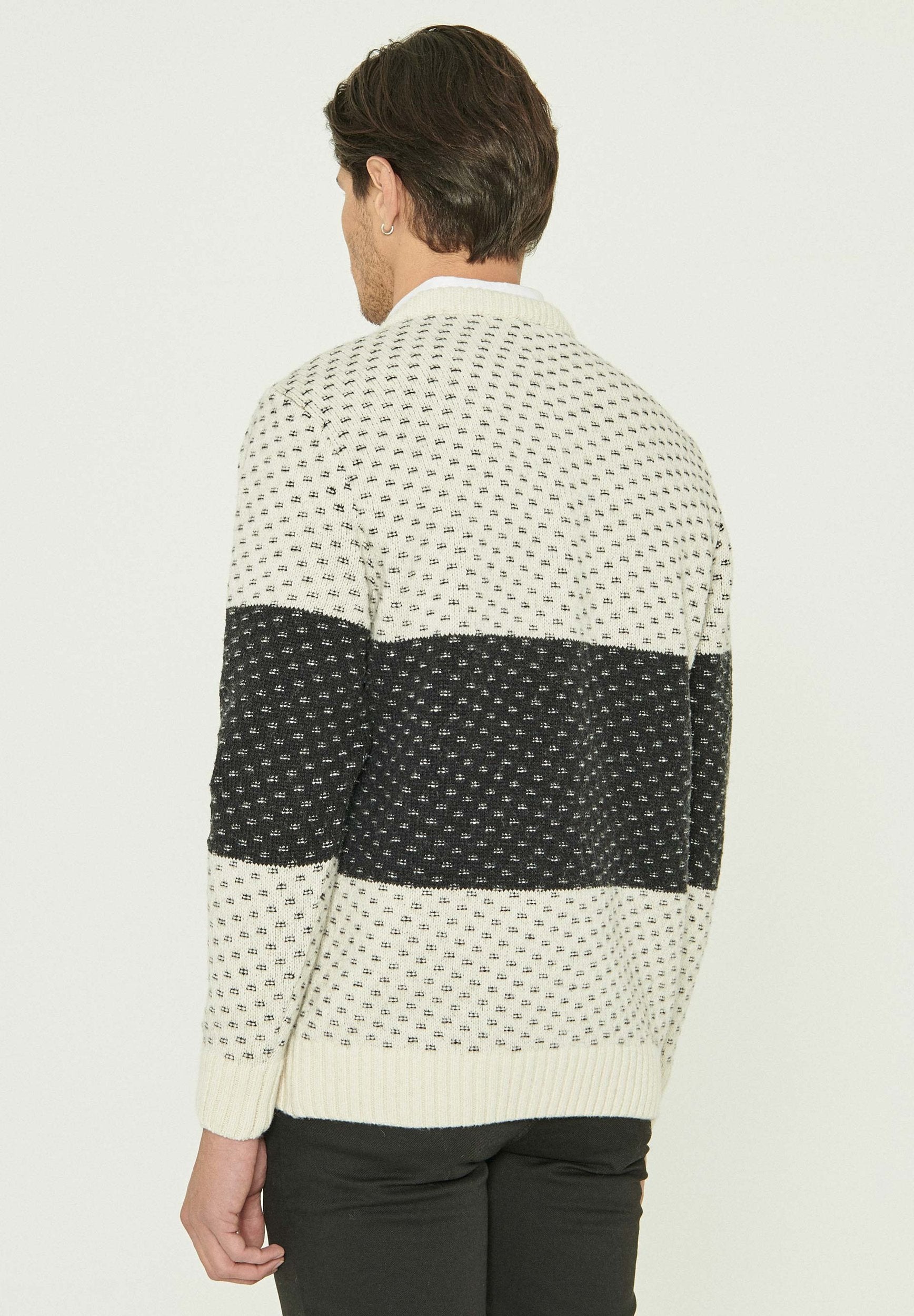 Pullover aus Bio-Merinowolle und Bio-Baumwolle