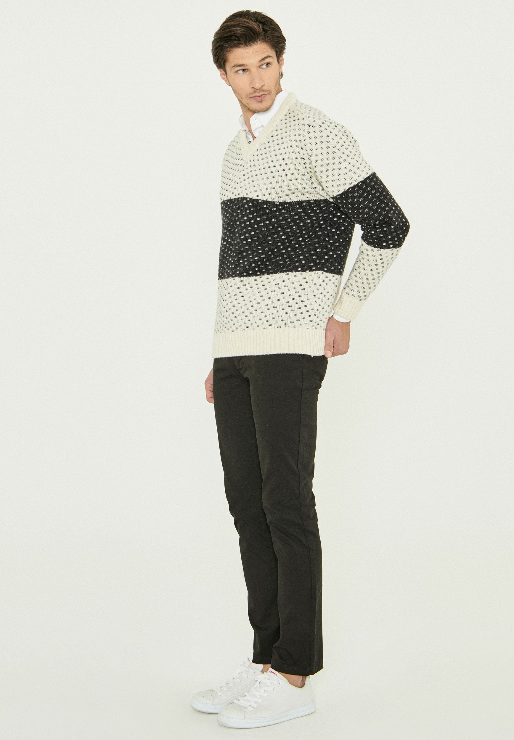 Pullover aus Bio-Merinowolle und Bio-Baumwolle