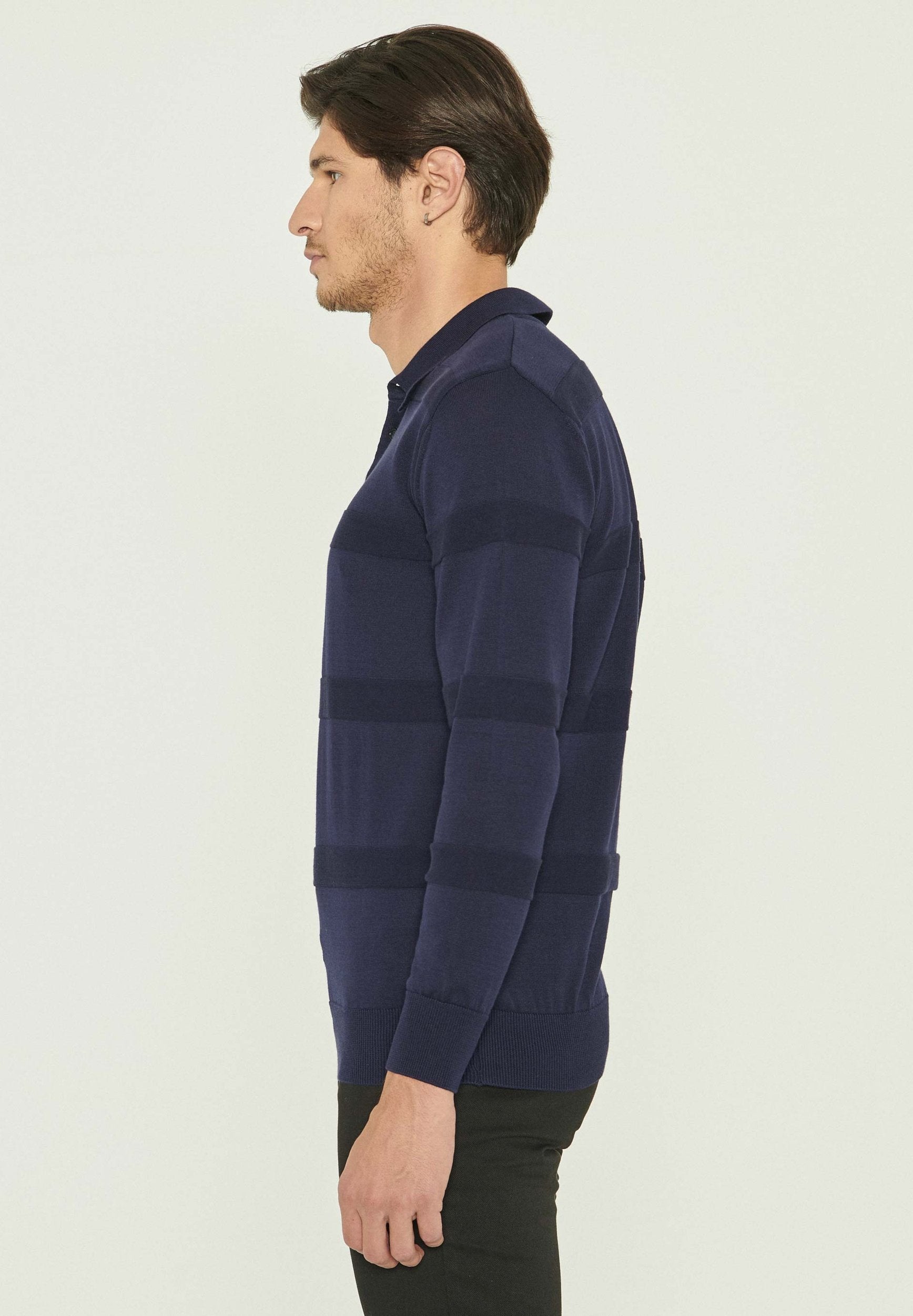 Polokragenpullover aus Bio-Baumwolle