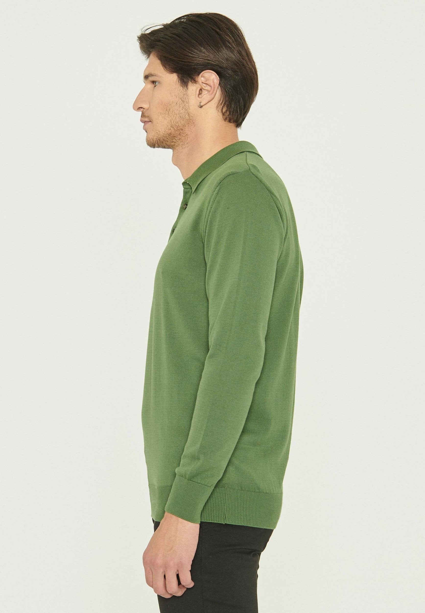 Polokragenpullover aus Bio-Baumwolle
