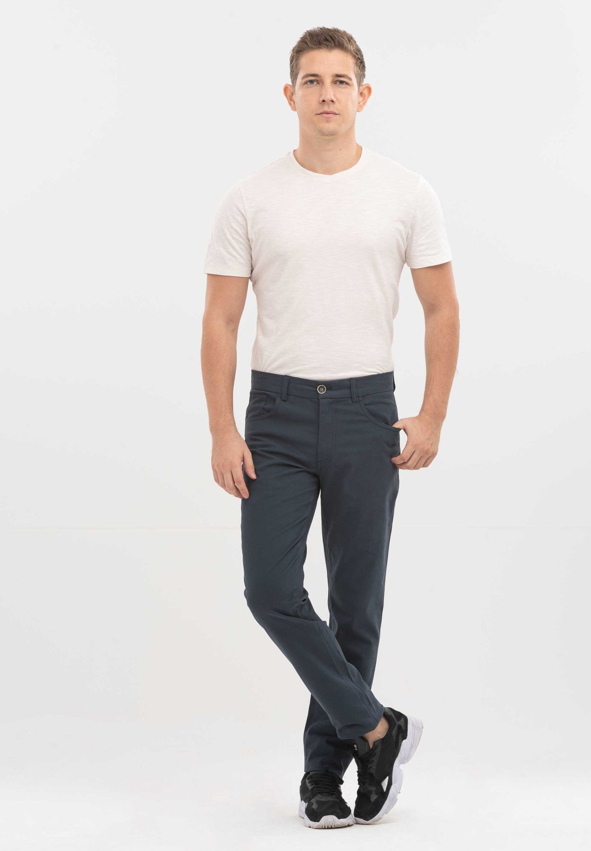 Hose aus Bio-Baumwolle-Elasthan-Mix