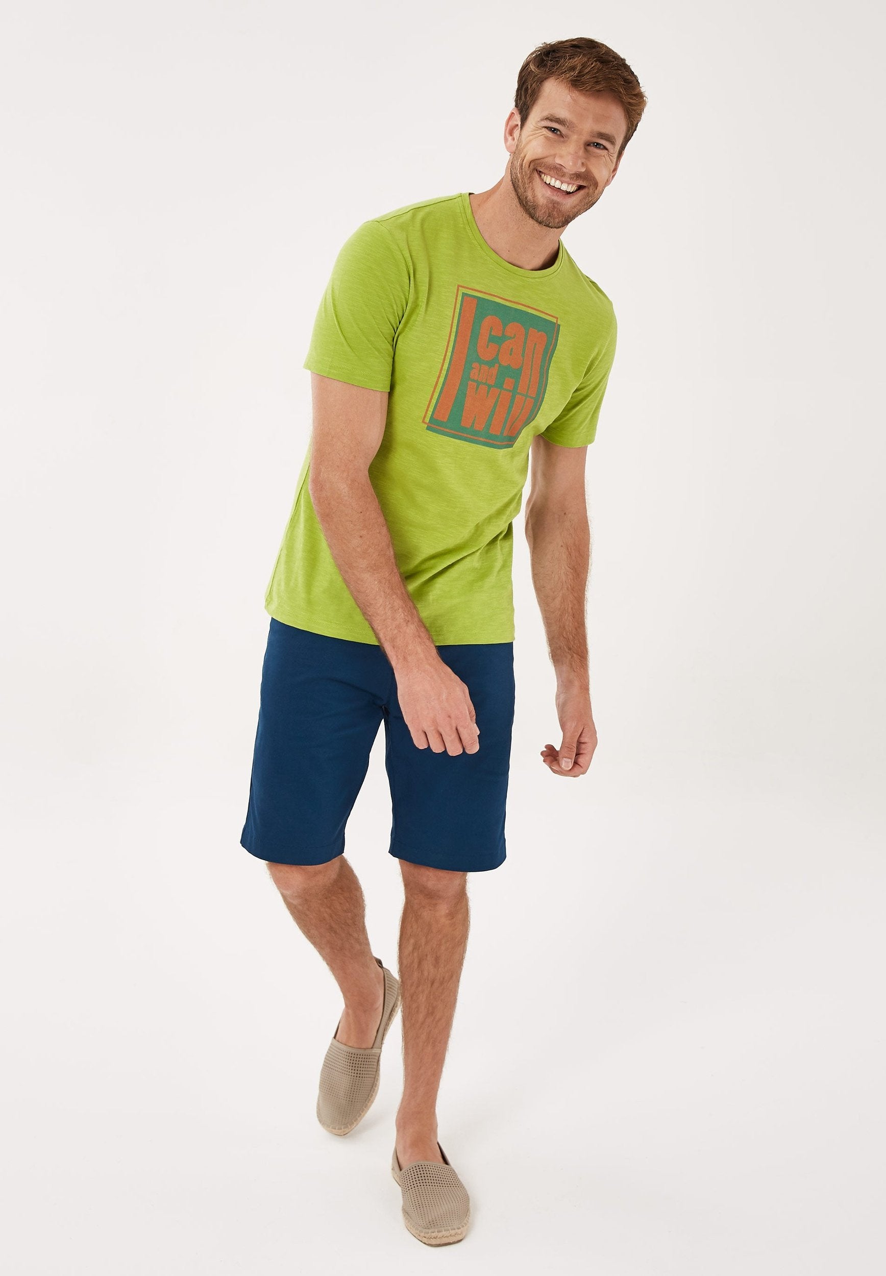 T-Shirt aus Bio-Baumwolle mit Text-Print