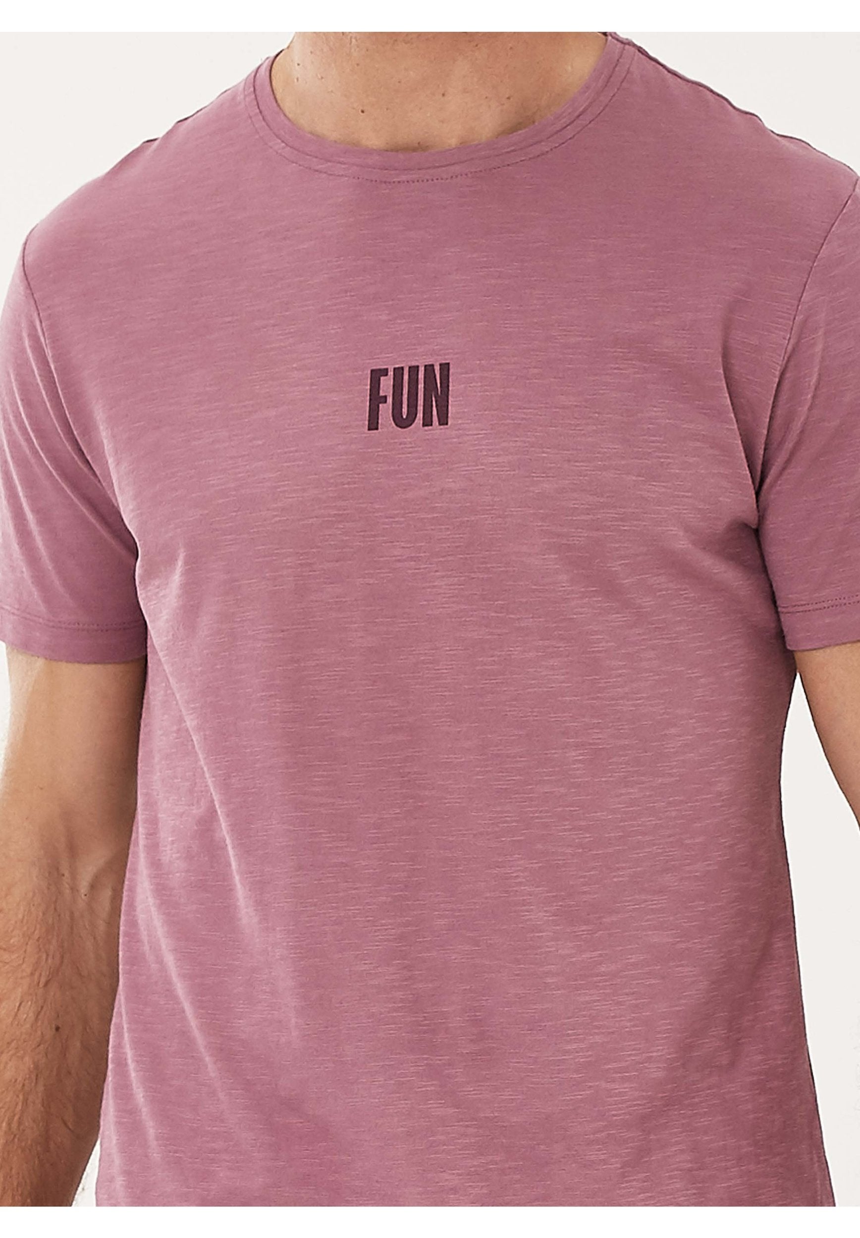 T-Shirt aus Bio-Baumwolle mit Text-Print