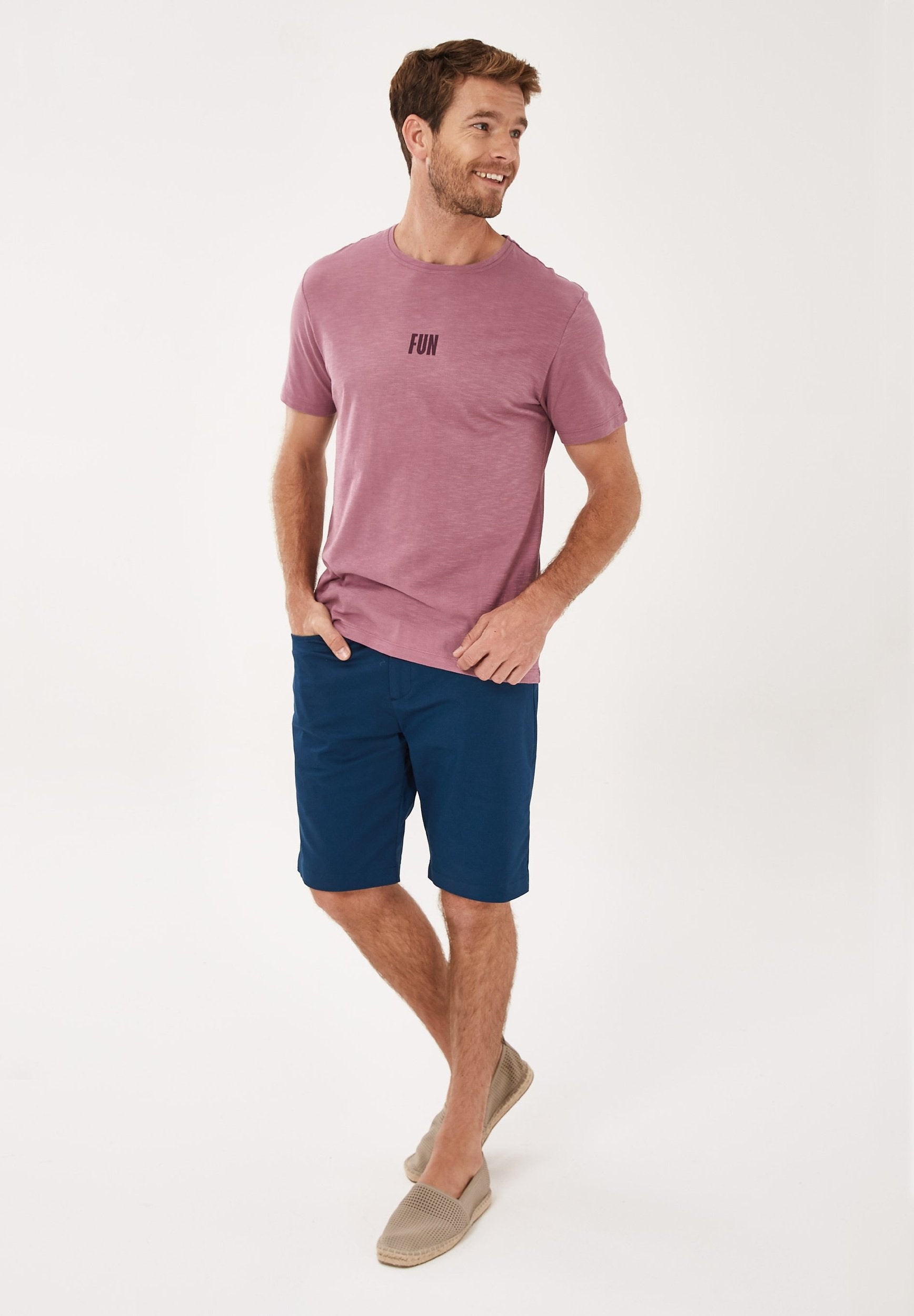 T-Shirt aus Bio-Baumwolle mit Text-Print