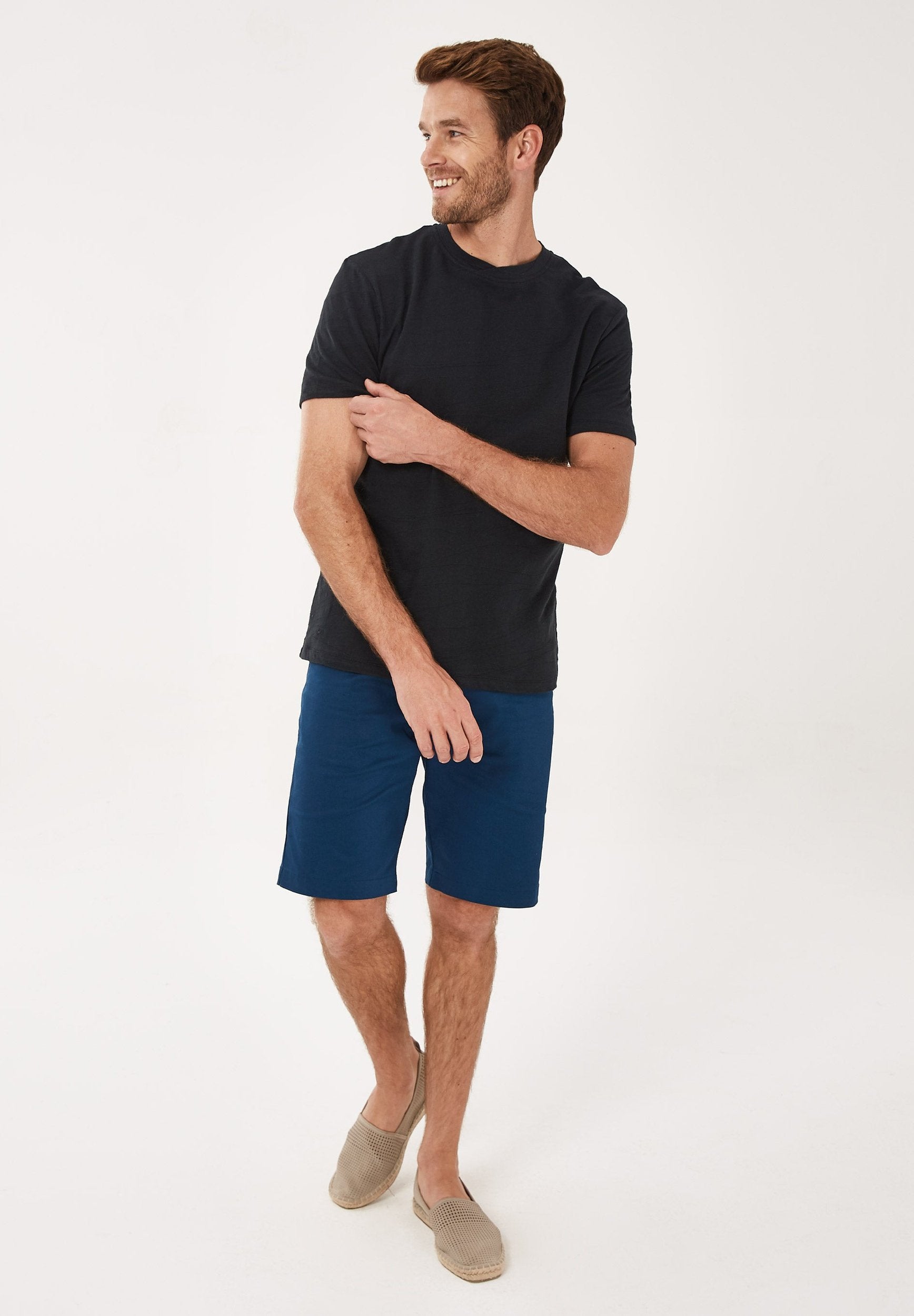 T-Shirt aus Bio-Baumwolle in Jacquard-Struktur
