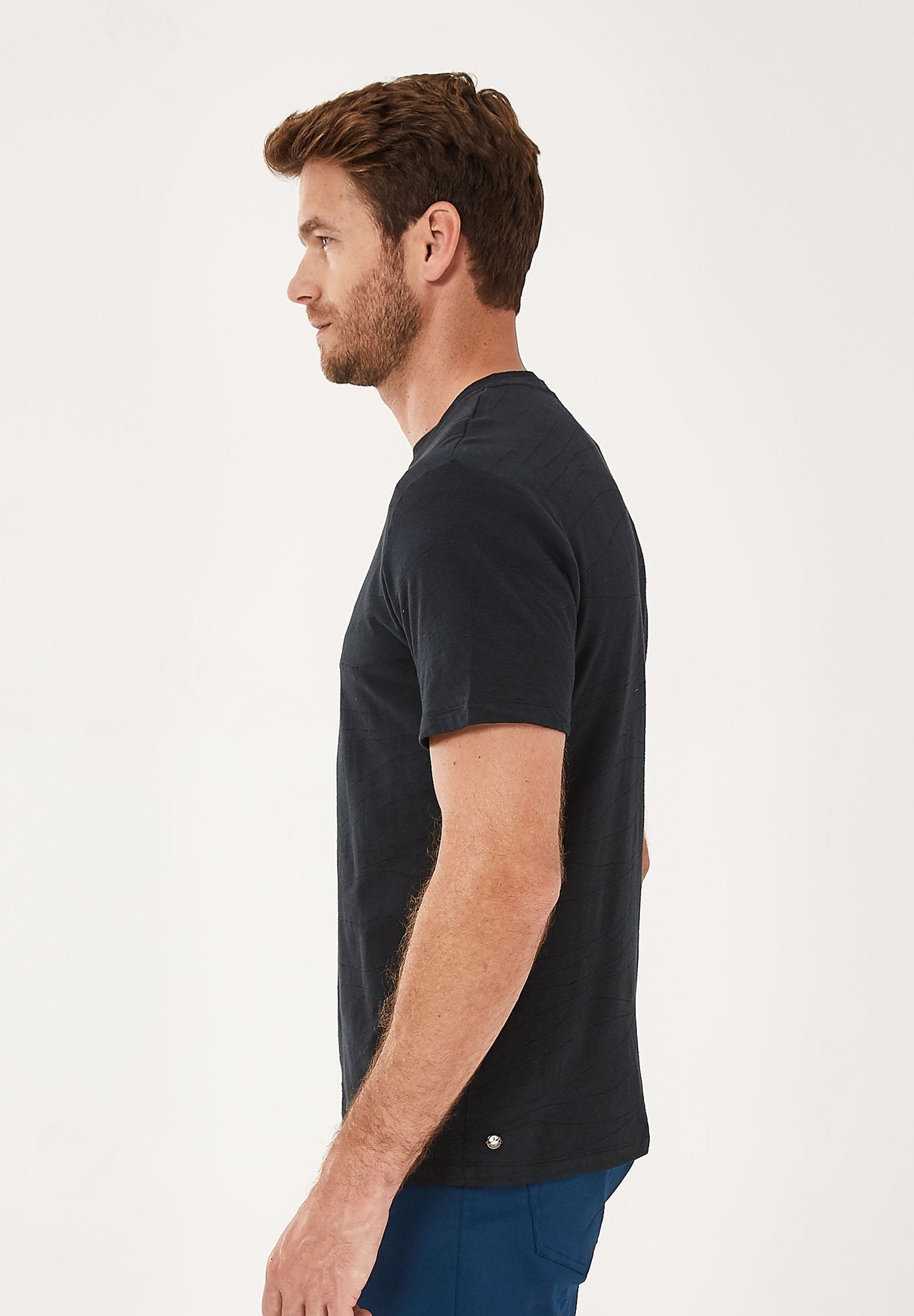 T-Shirt aus Bio-Baumwolle in Jacquard-Struktur