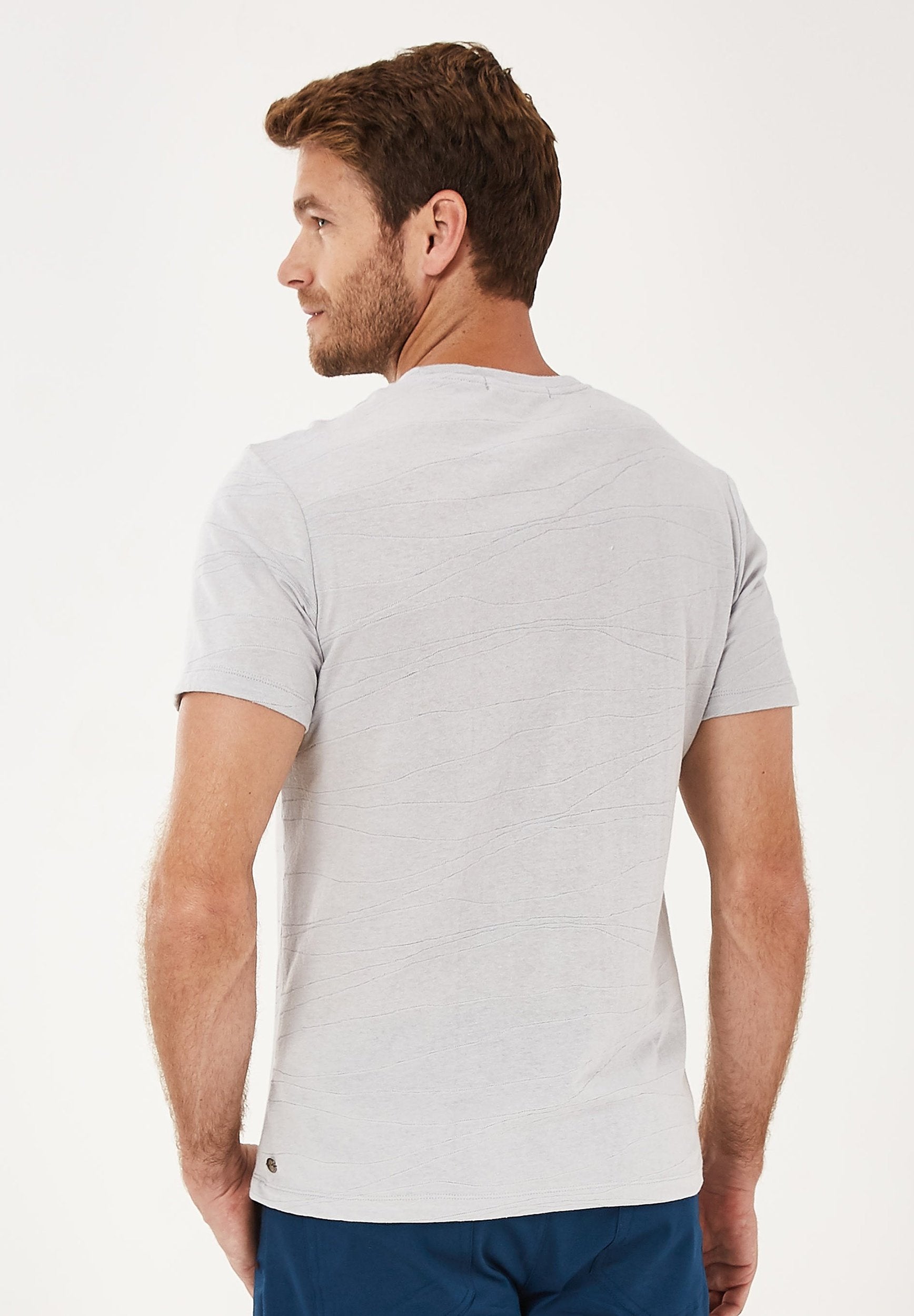T-Shirt aus Bio-Baumwolle in Jacquard-Struktur