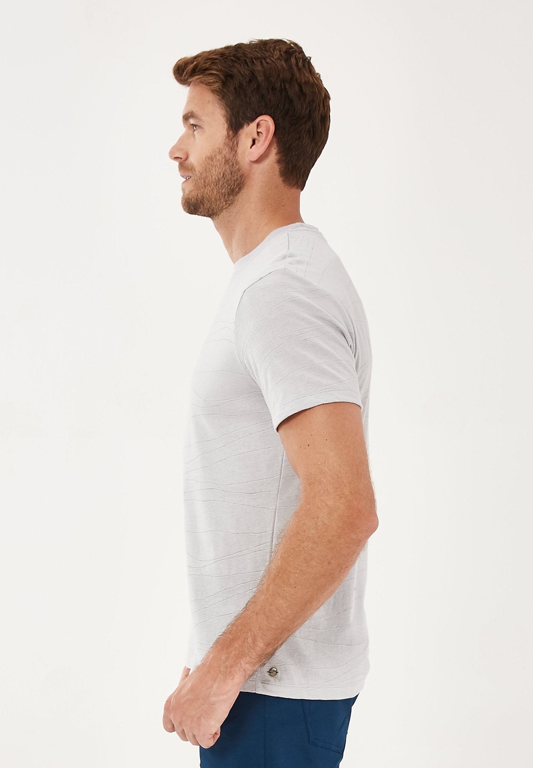 T-Shirt aus Bio-Baumwolle in Jacquard-Struktur