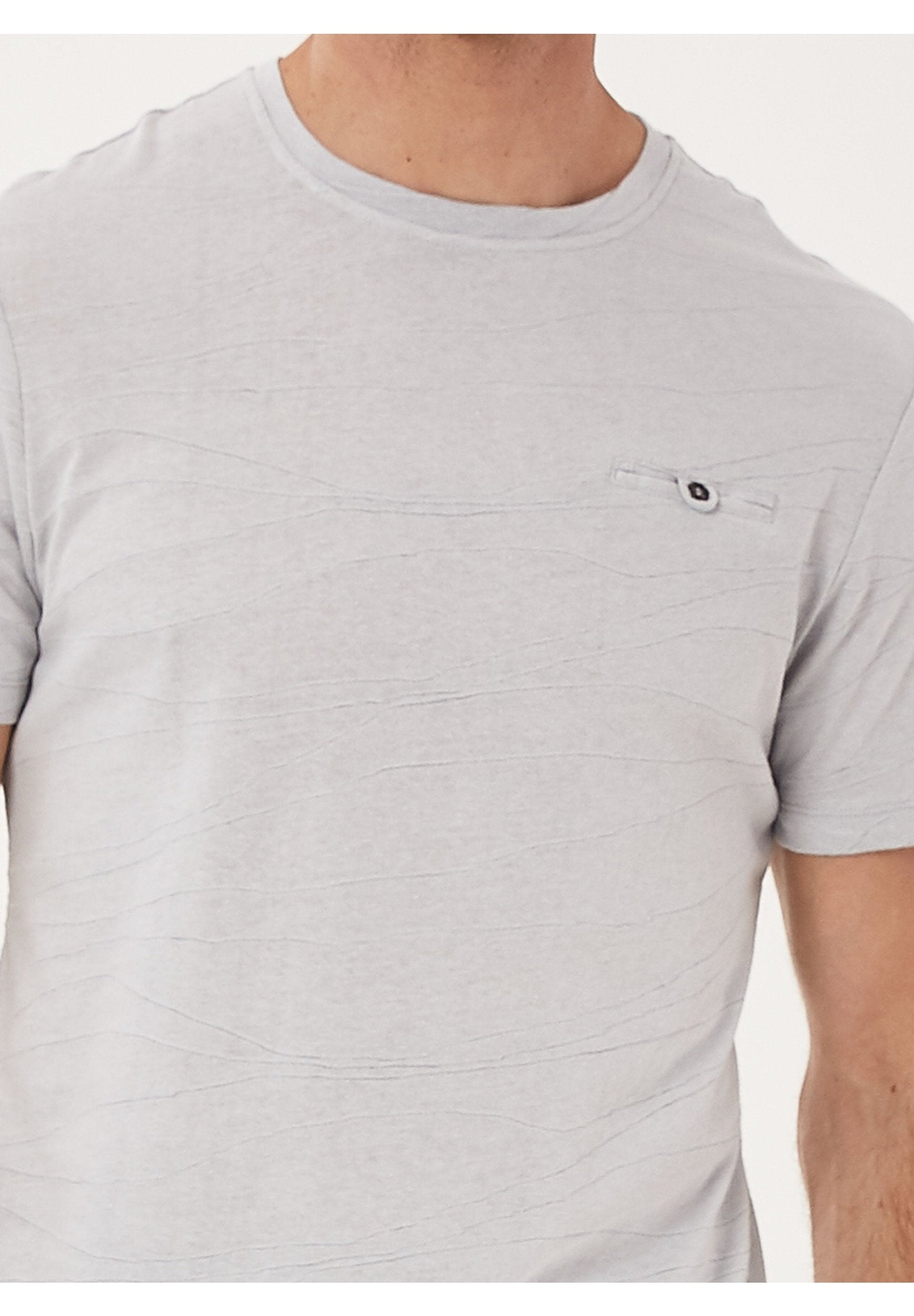 T-Shirt aus Bio-Baumwolle in Jacquard-Struktur