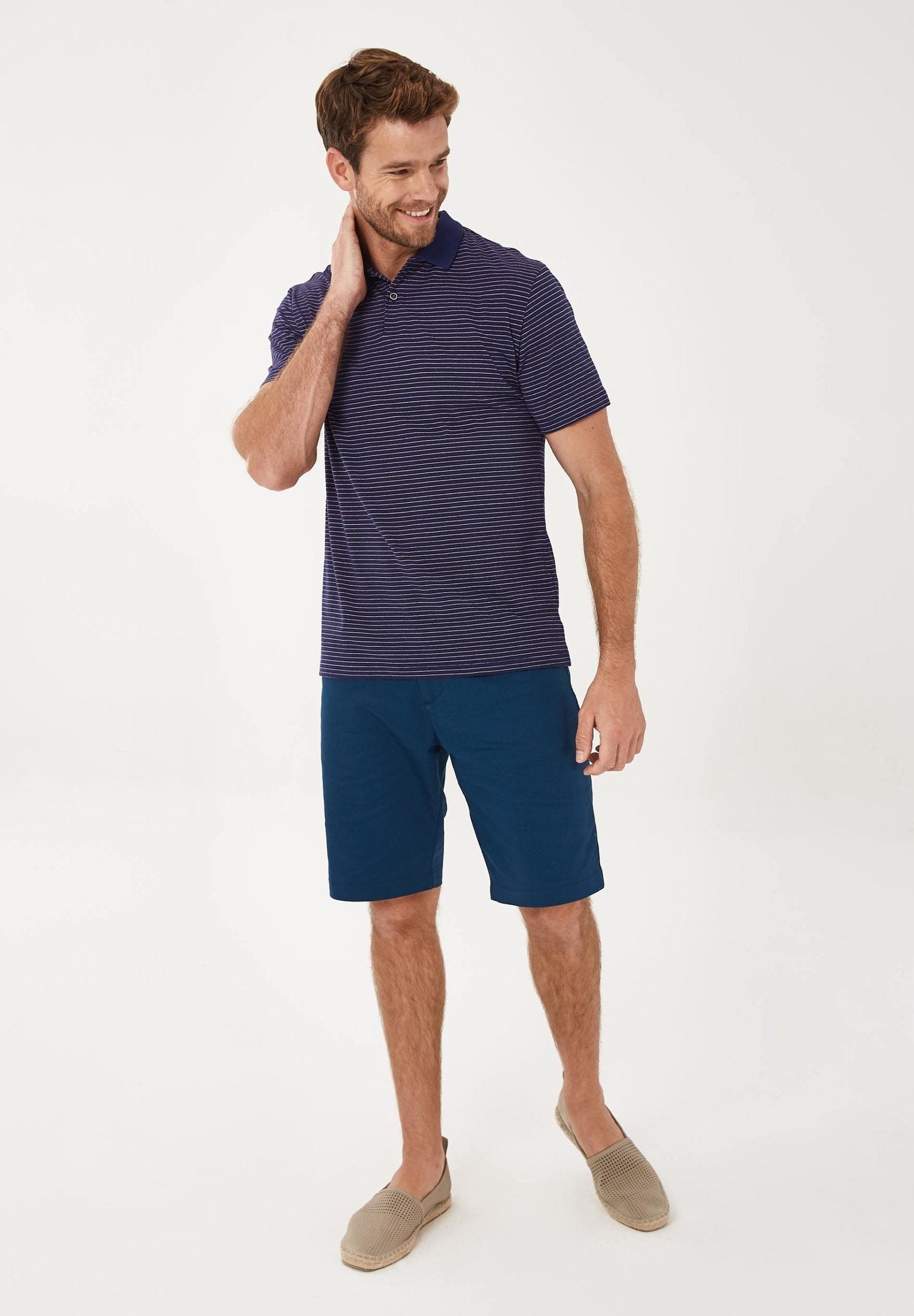 Poloshirt aus Bio-Baumwolle mit Ringelmuster