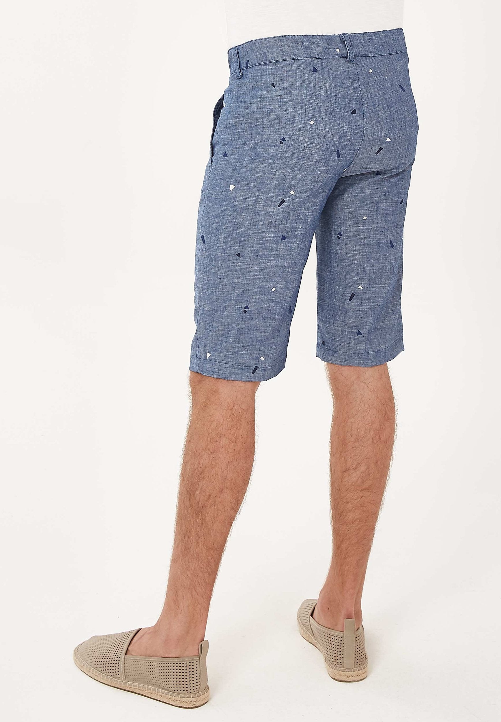 Shorts aus Bio-Baumwolle in Denim-Optik