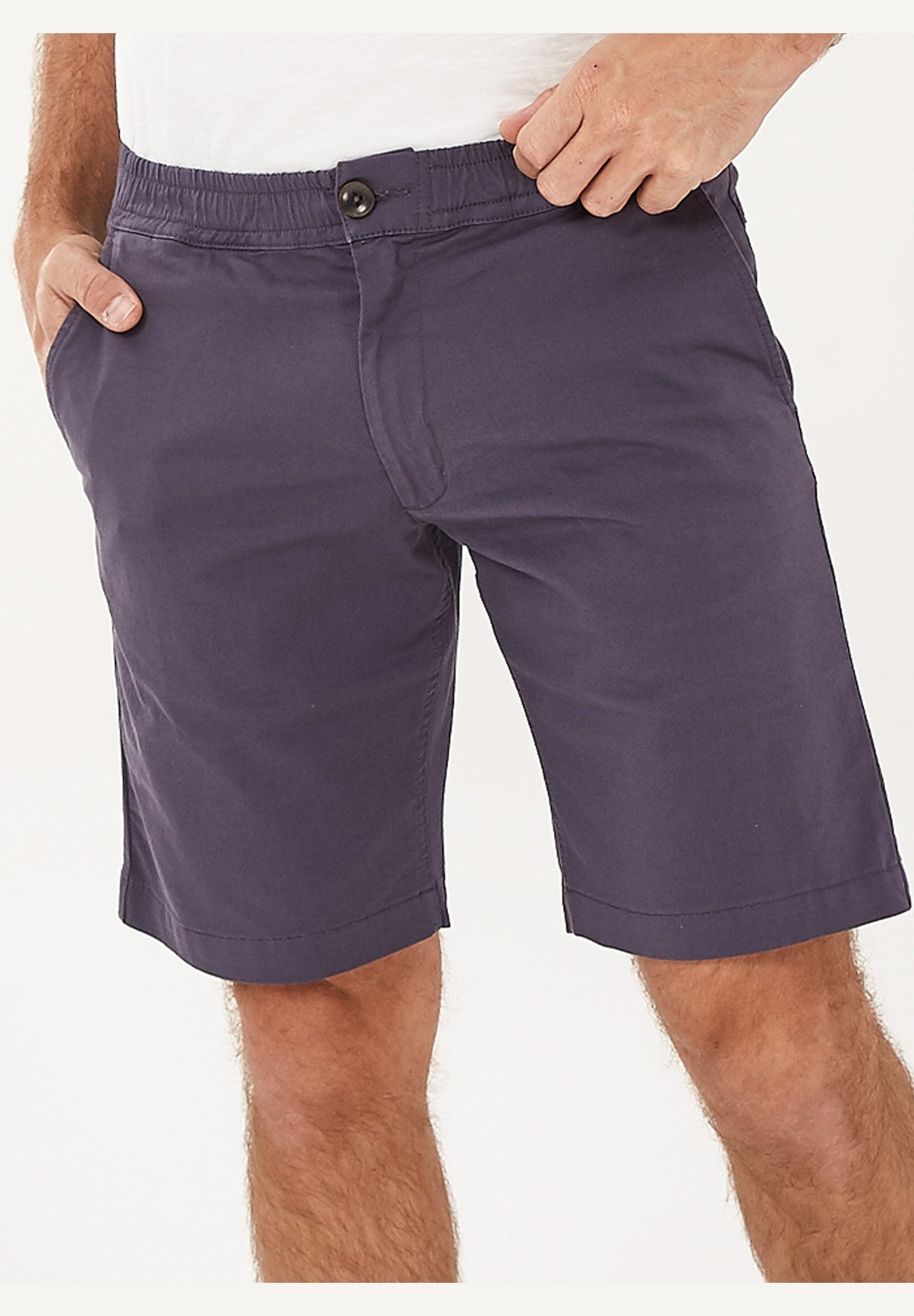 Chino-Shorts aus Bio-Baumwolle mit elastischem Bund
