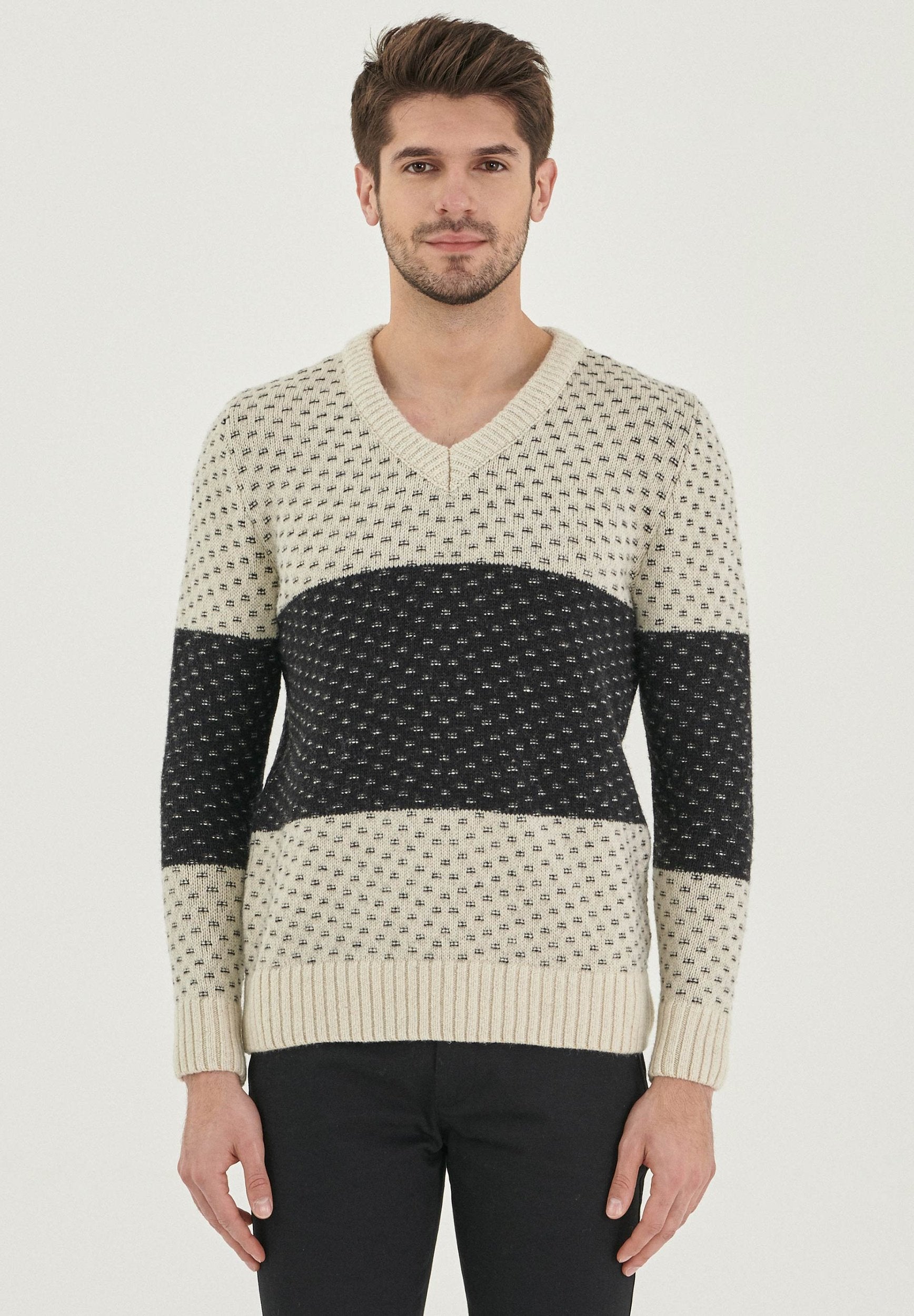 Pullover aus Bio-Merinowolle und Bio-Baumwolle