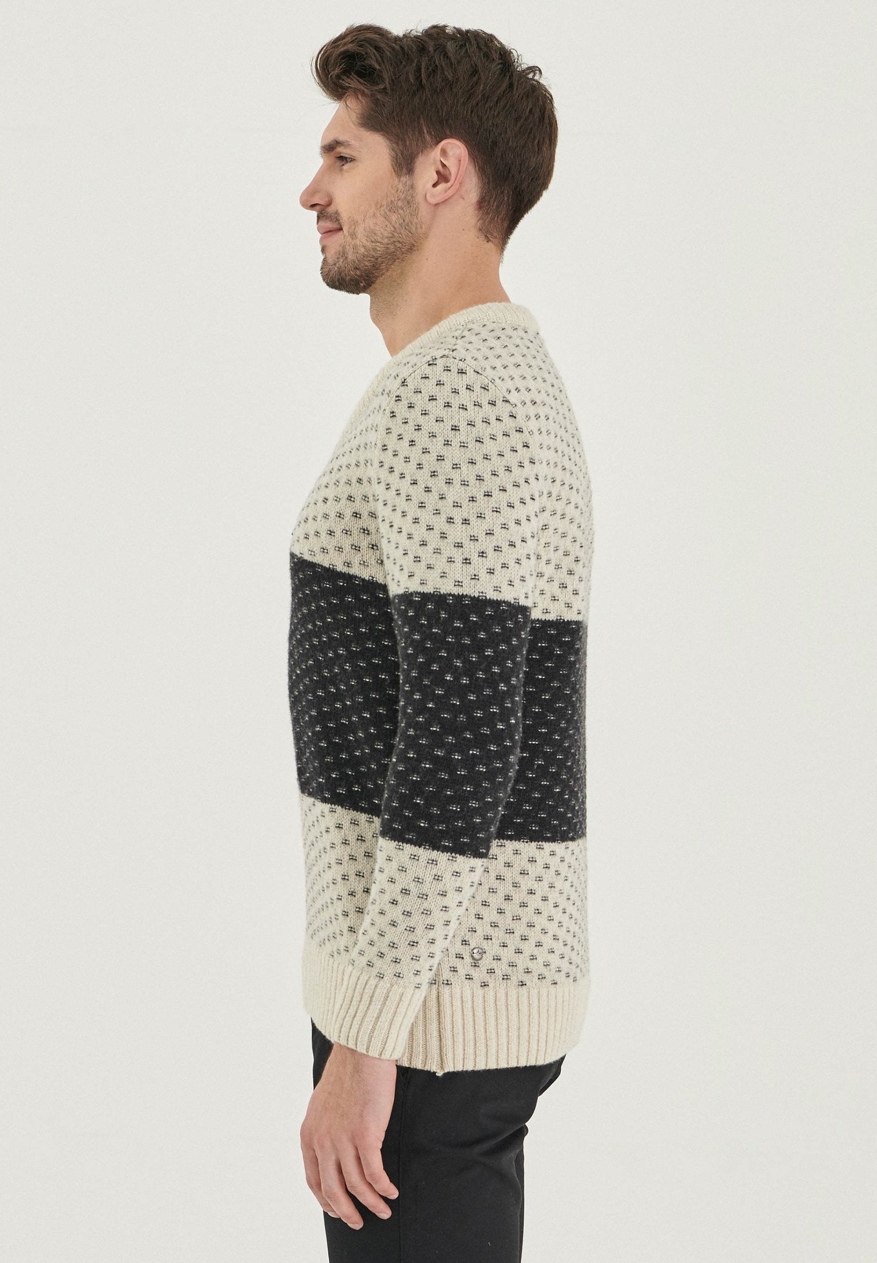 Pullover aus Bio-Merinowolle und Bio-Baumwolle
