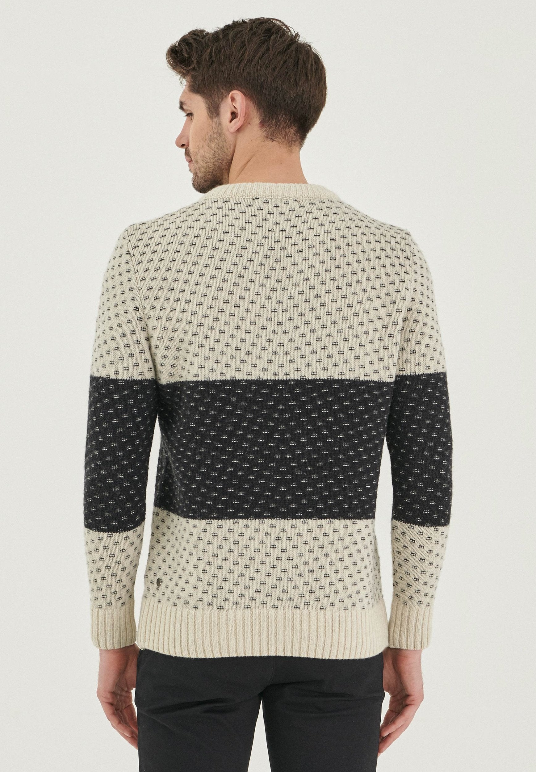 Pullover aus Bio-Merinowolle und Bio-Baumwolle