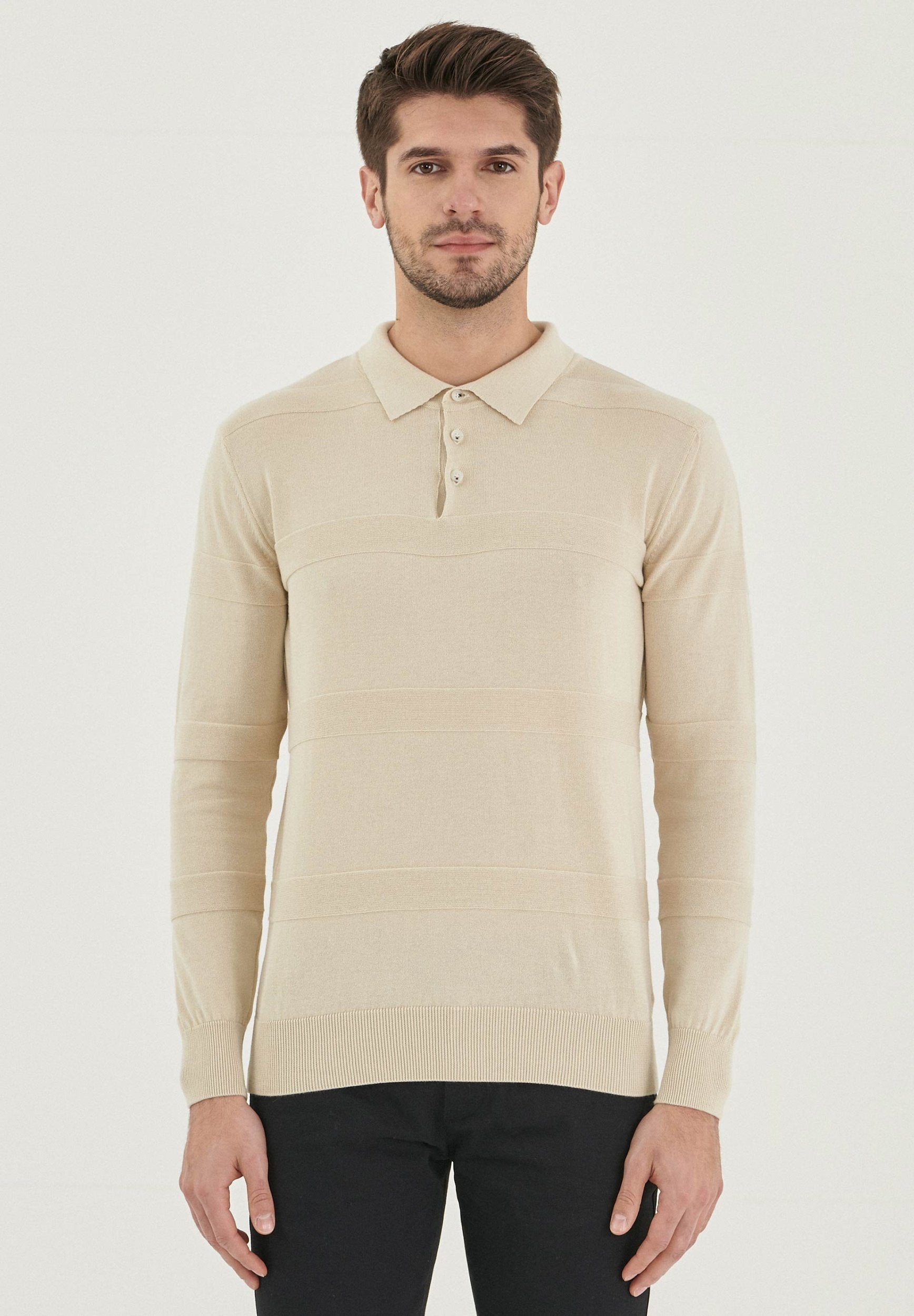 Polokragenpullover aus Bio-Baumwolle