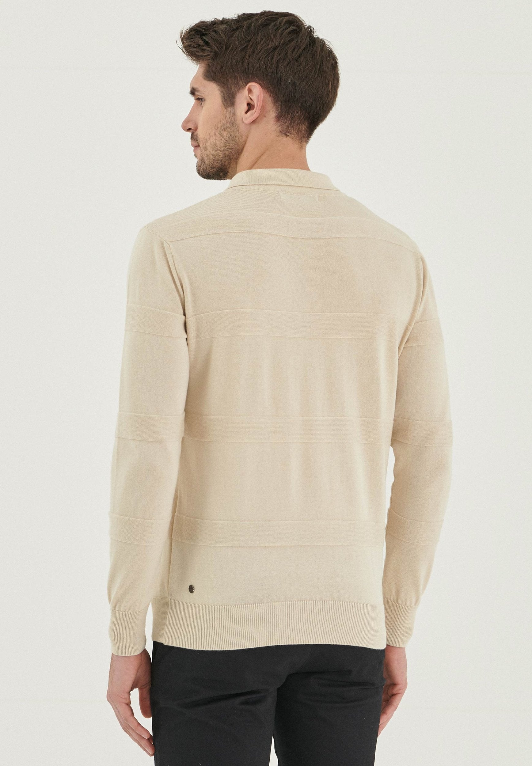 Polokragenpullover aus Bio-Baumwolle