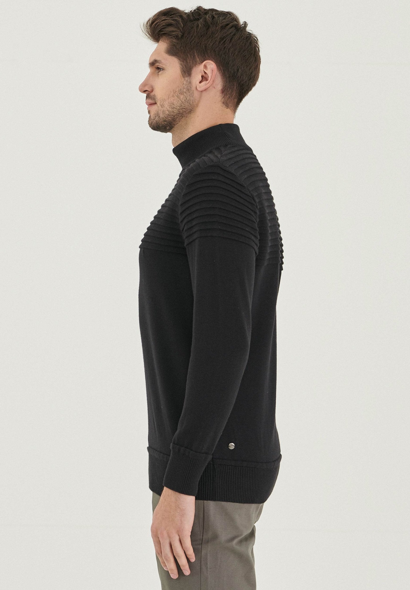 Rollkragenpullover aus Bio-Baumwolle