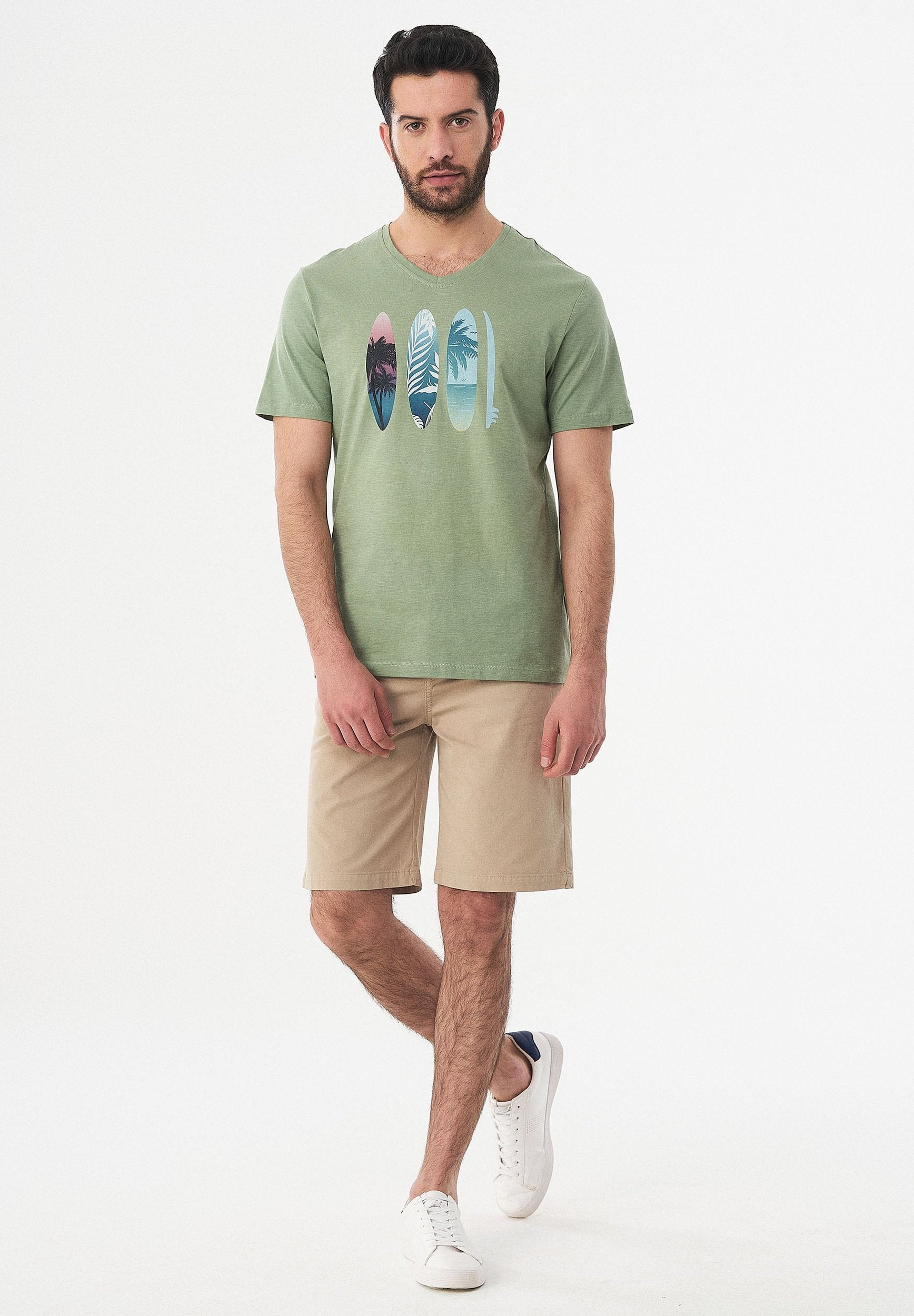 T-Shirt aus Bio-Baumwolle mit Print