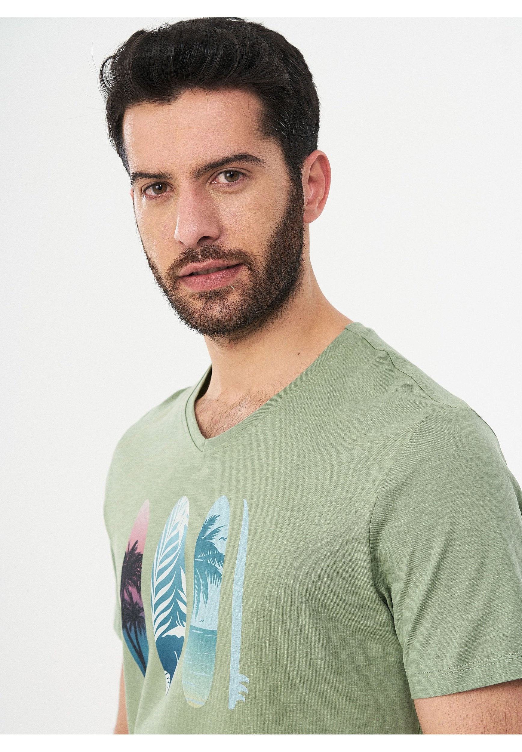 T-Shirt aus Bio-Baumwolle mit Print