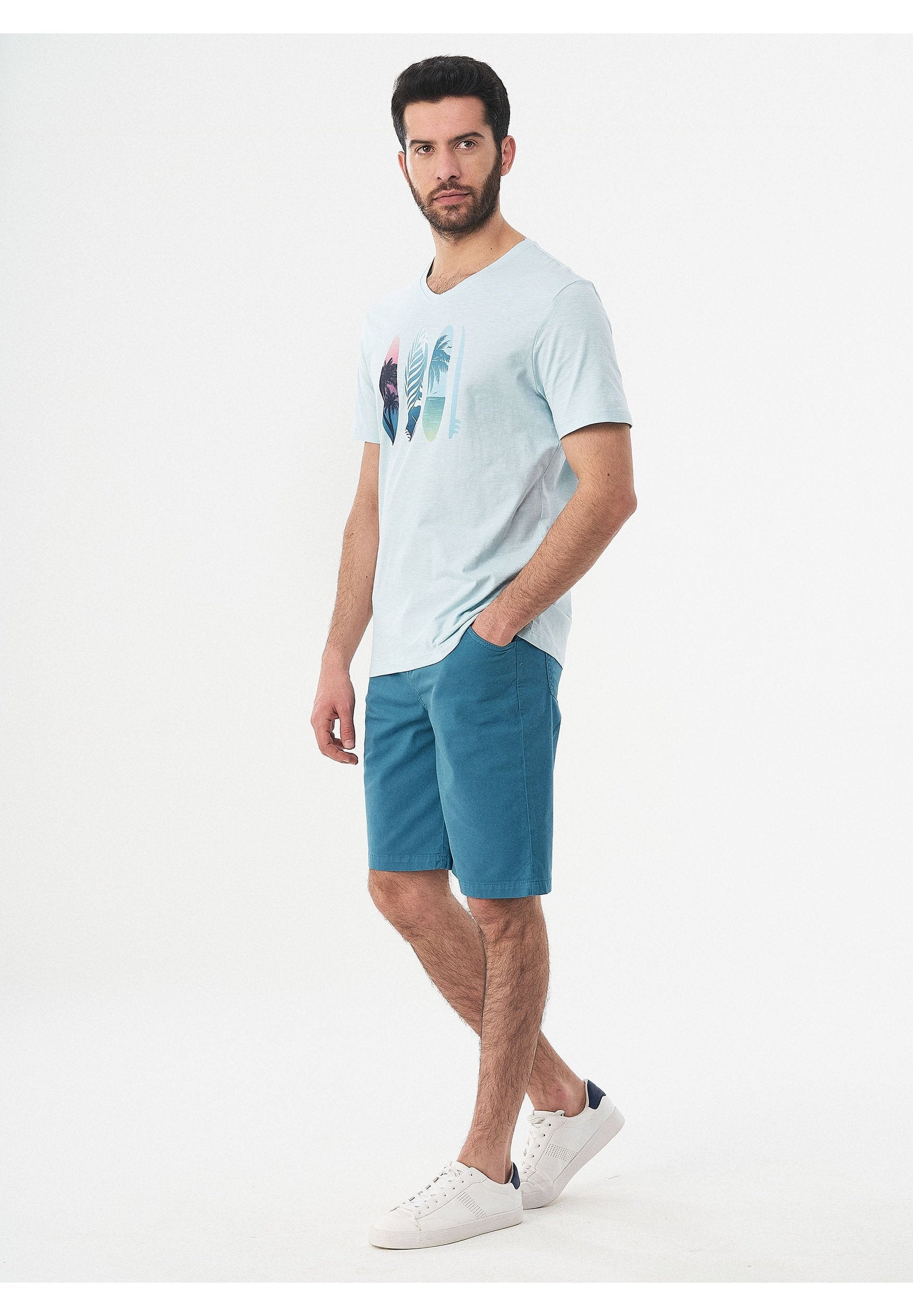 T-Shirt aus Bio-Baumwolle mit Print