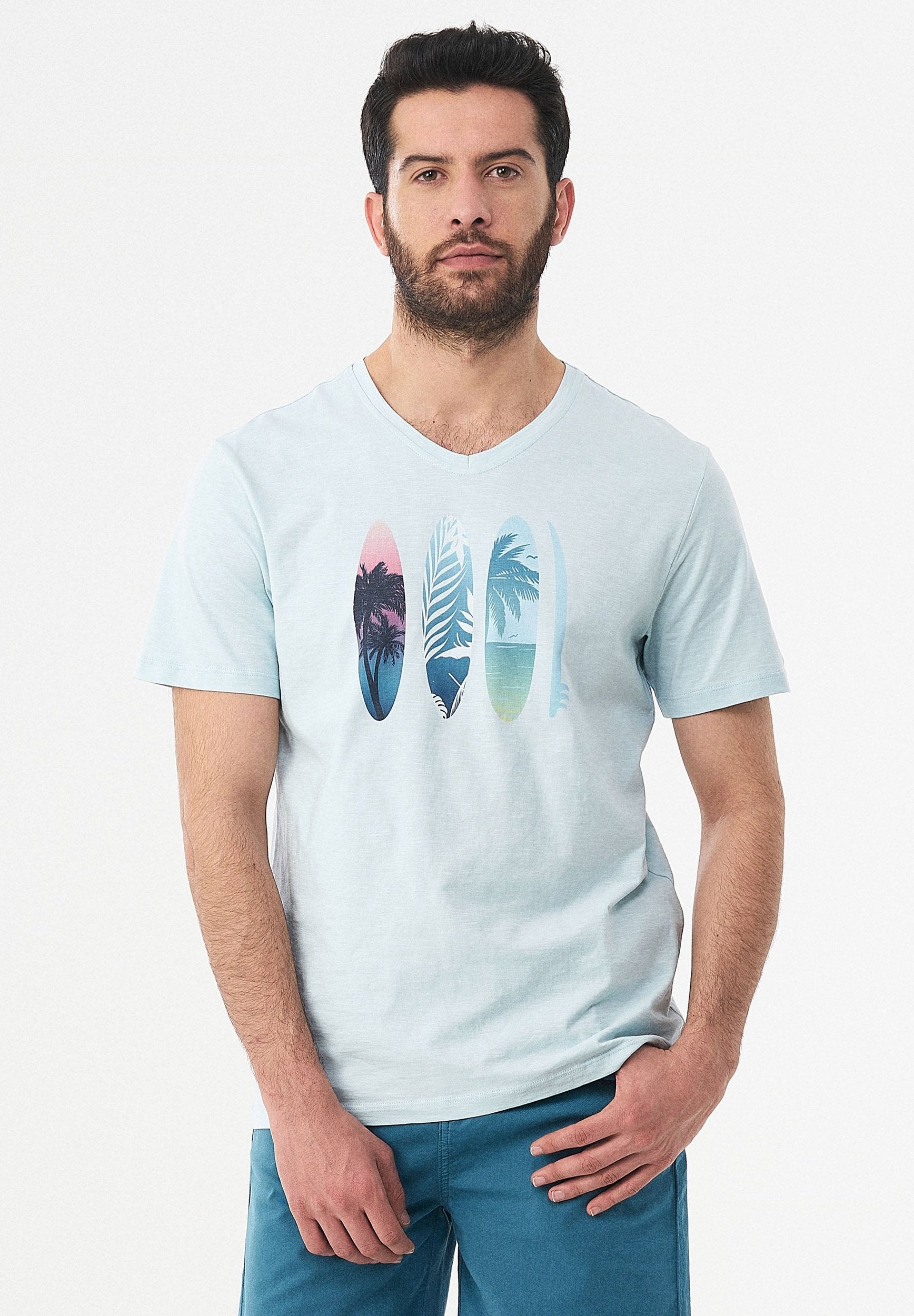 T-Shirt aus Bio-Baumwolle mit Print