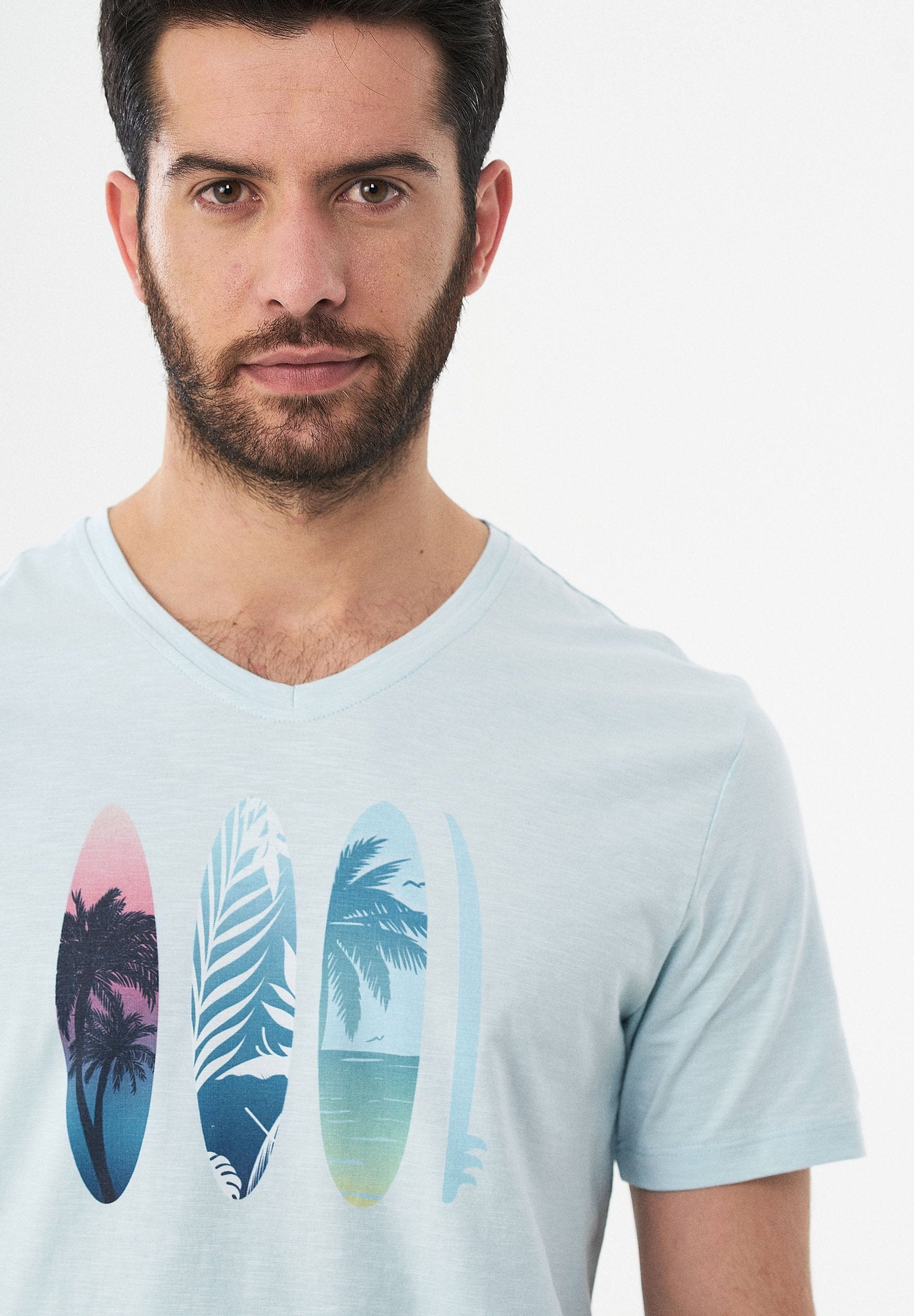 T-Shirt aus Bio-Baumwolle mit Print