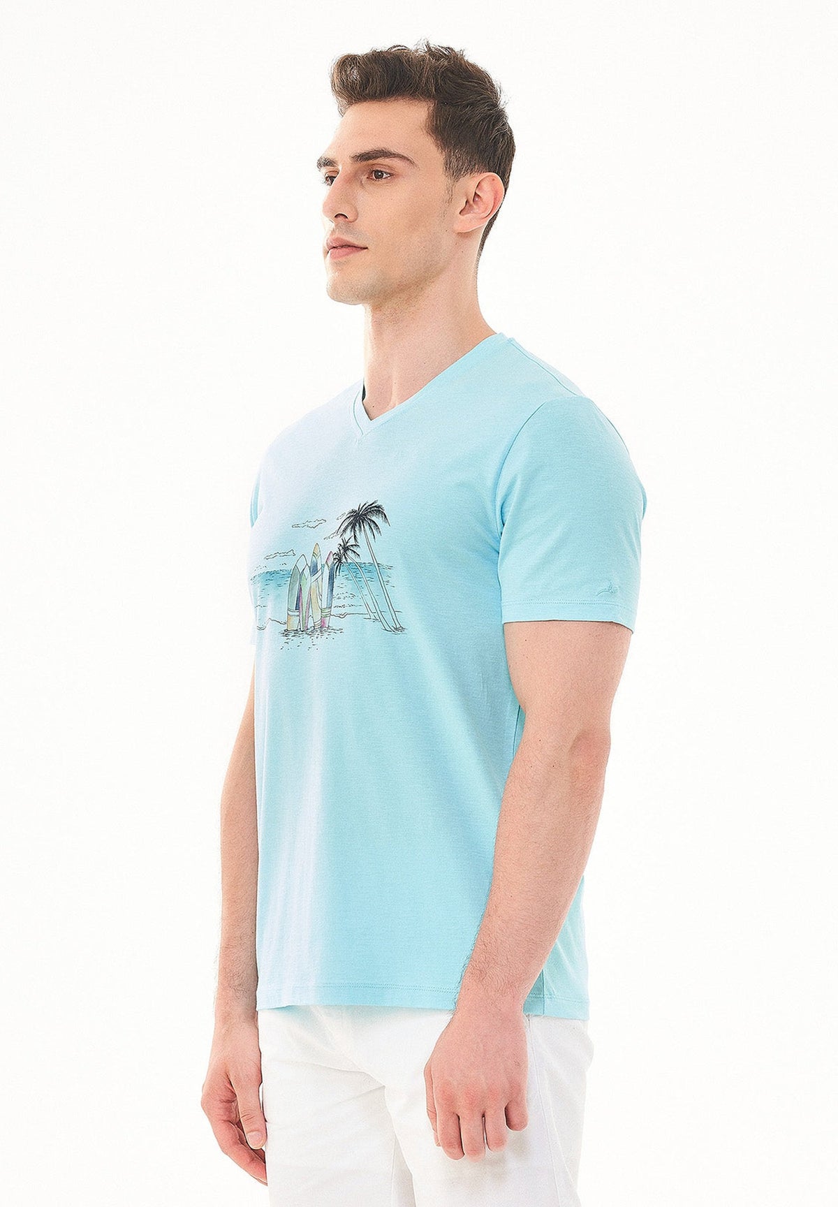 T-Shirt aus Bio-Baumwolle mit Print – Ansicht 3