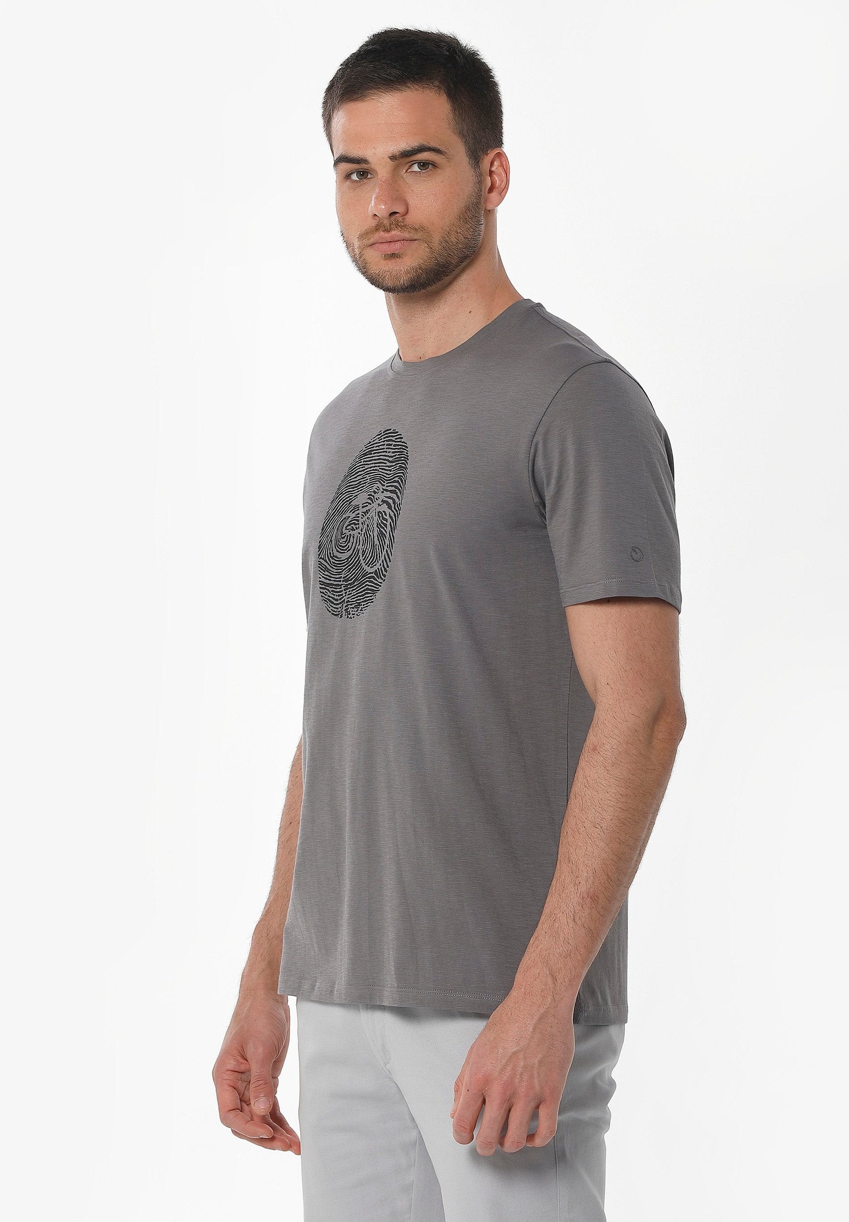 T-Shirt aus Bio-Baumwolle mit Fahrrad-Print