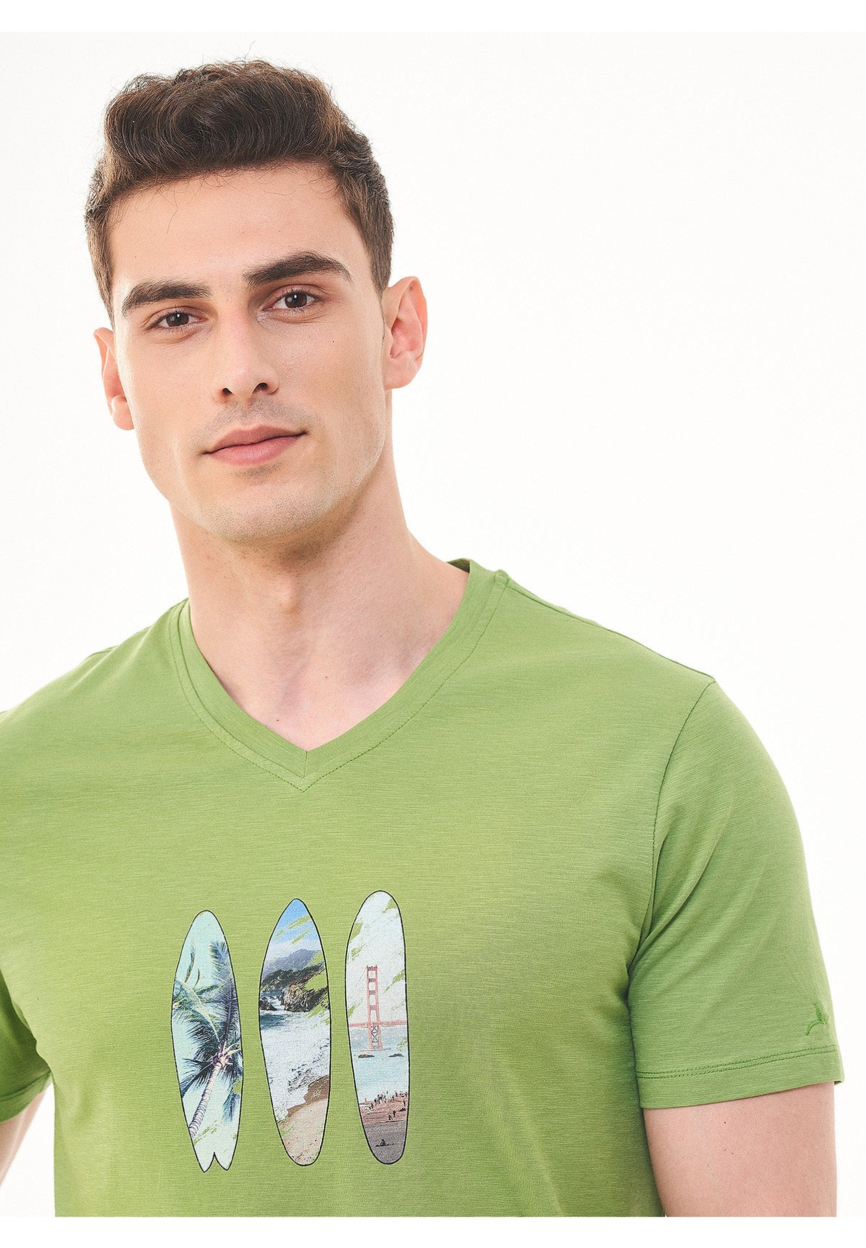 T-Shirt aus Bio-Baumwolle mit Print