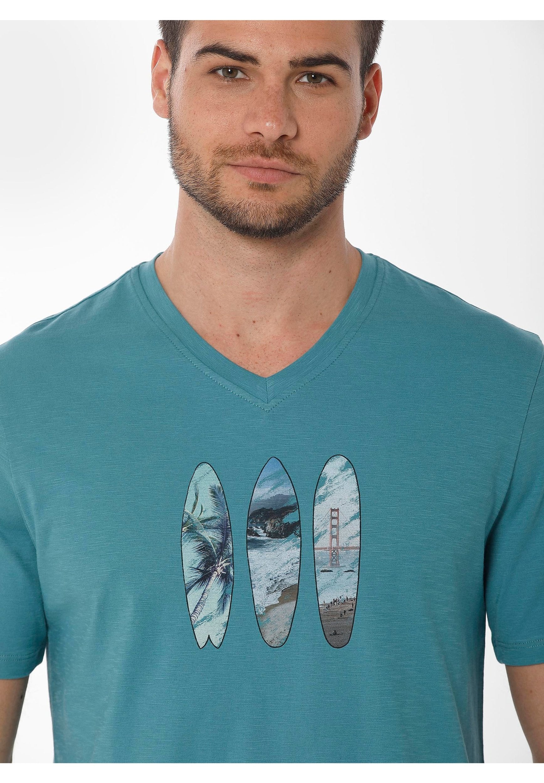 T-Shirt aus Bio-Baumwolle mit Print