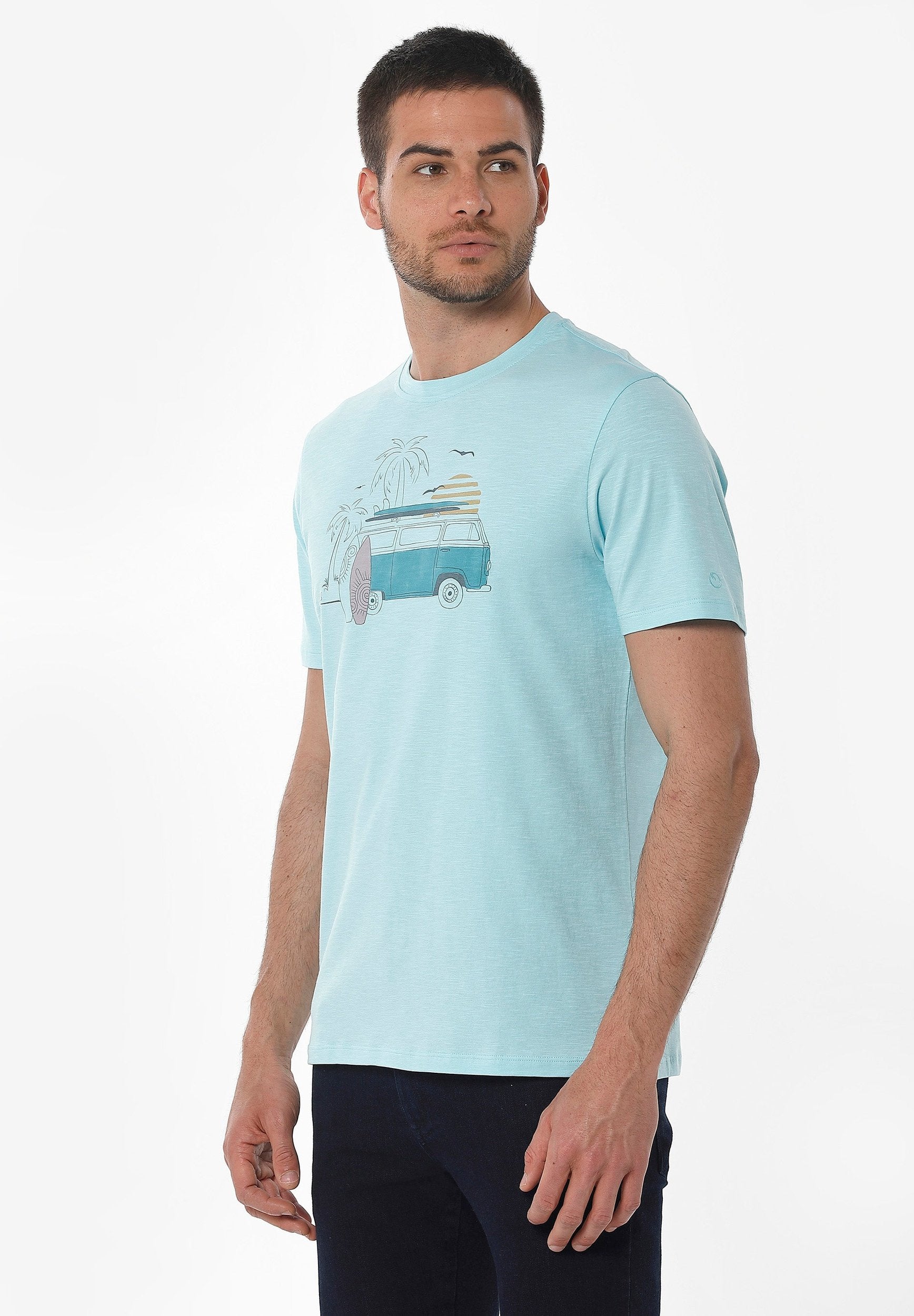 T-Shirt aus Bio-Baumwolle mit Print