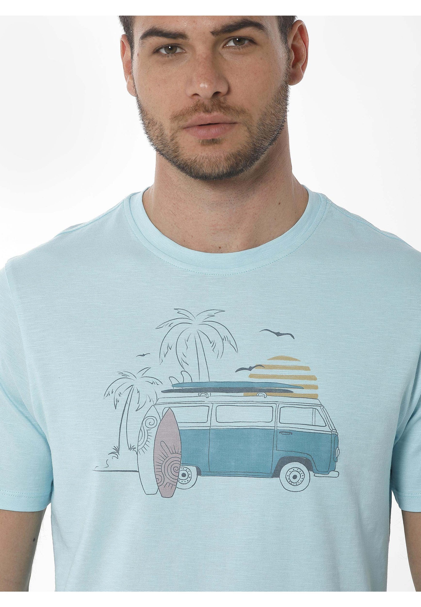 T-Shirt aus Bio-Baumwolle mit Print