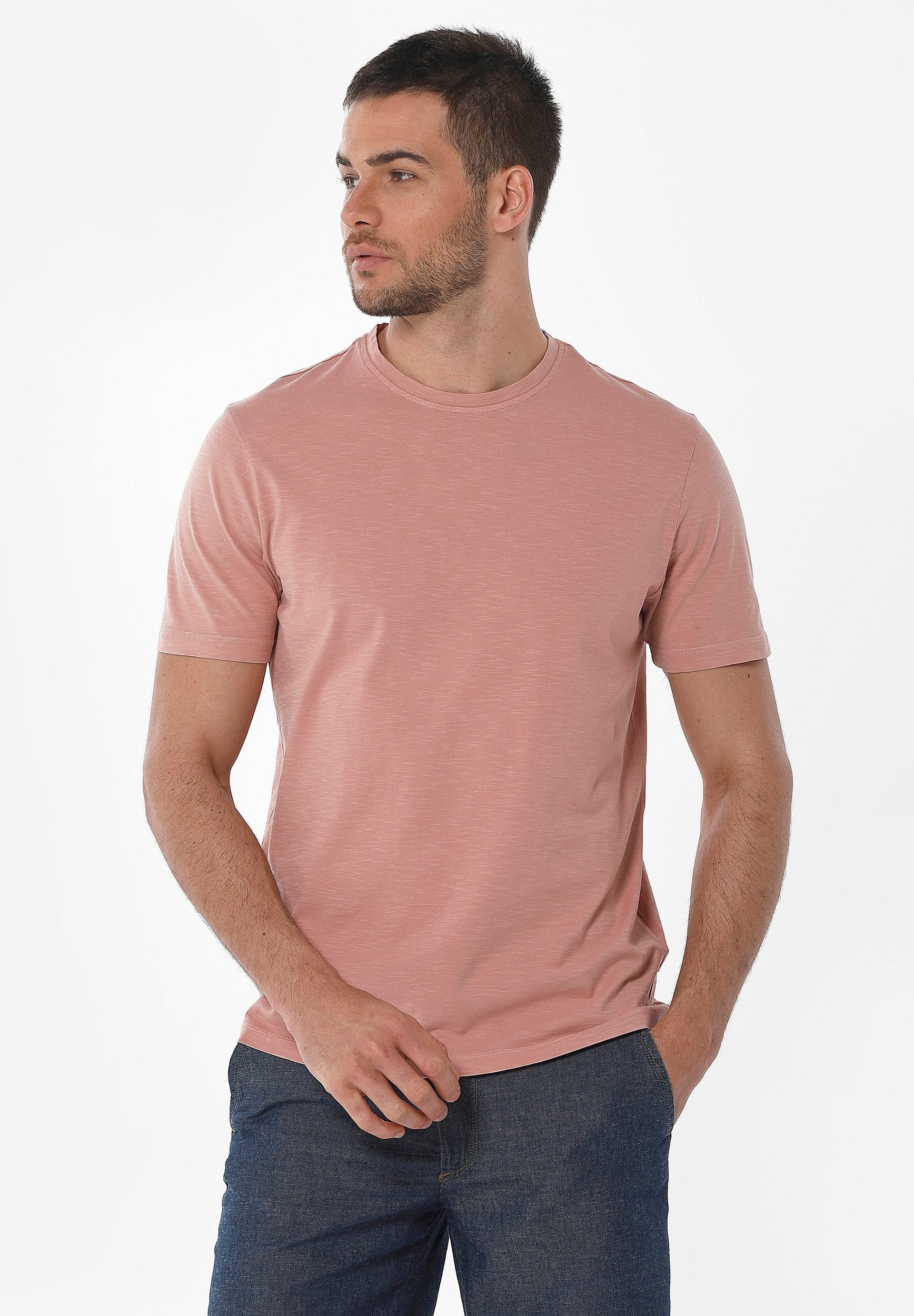 Natural Garment Dyed T-Shirt aus Bio-Baumwolle