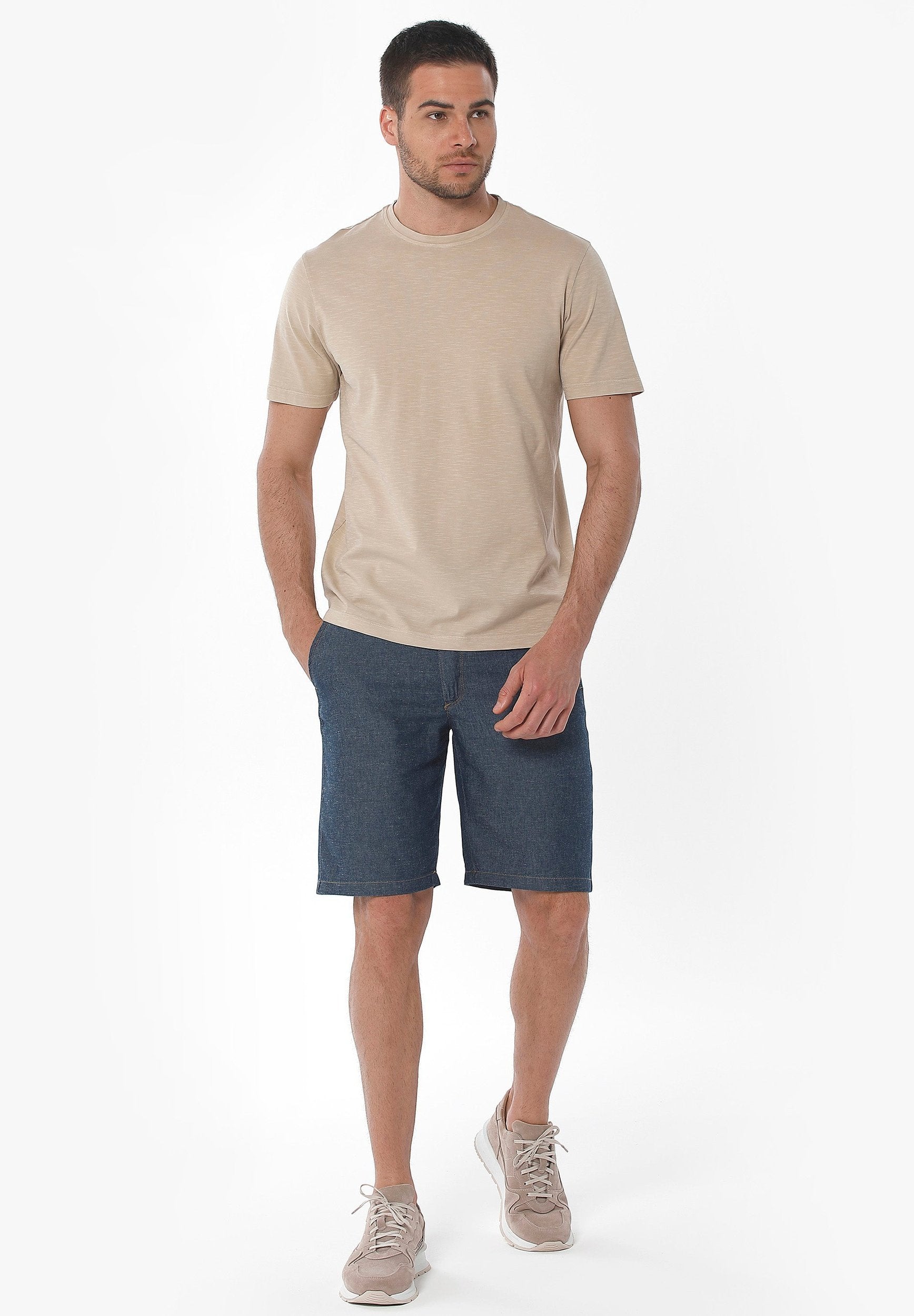 Natural Garment Dyed T-Shirt aus Bio-Baumwolle