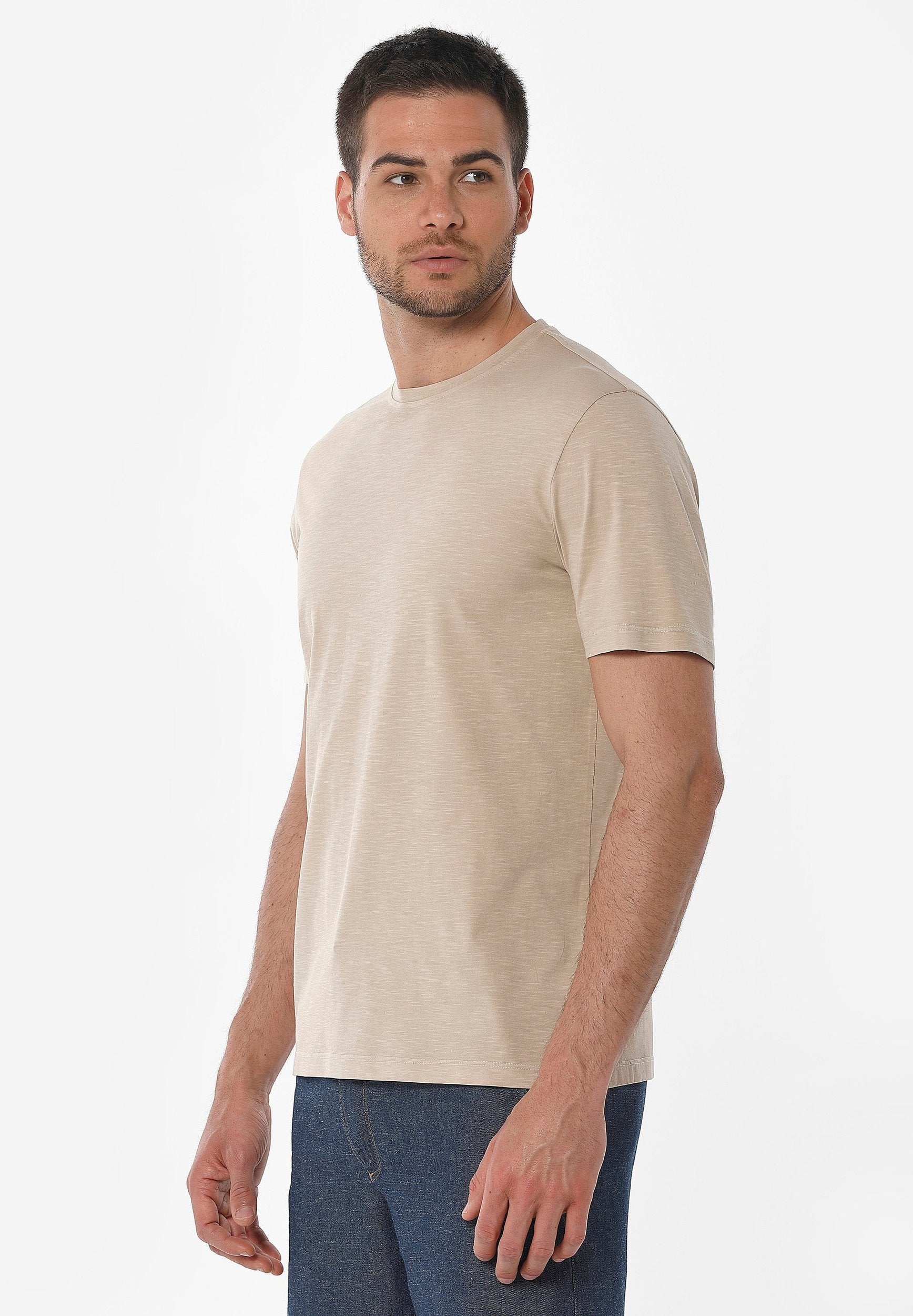 Natural Garment Dyed T-Shirt aus Bio-Baumwolle