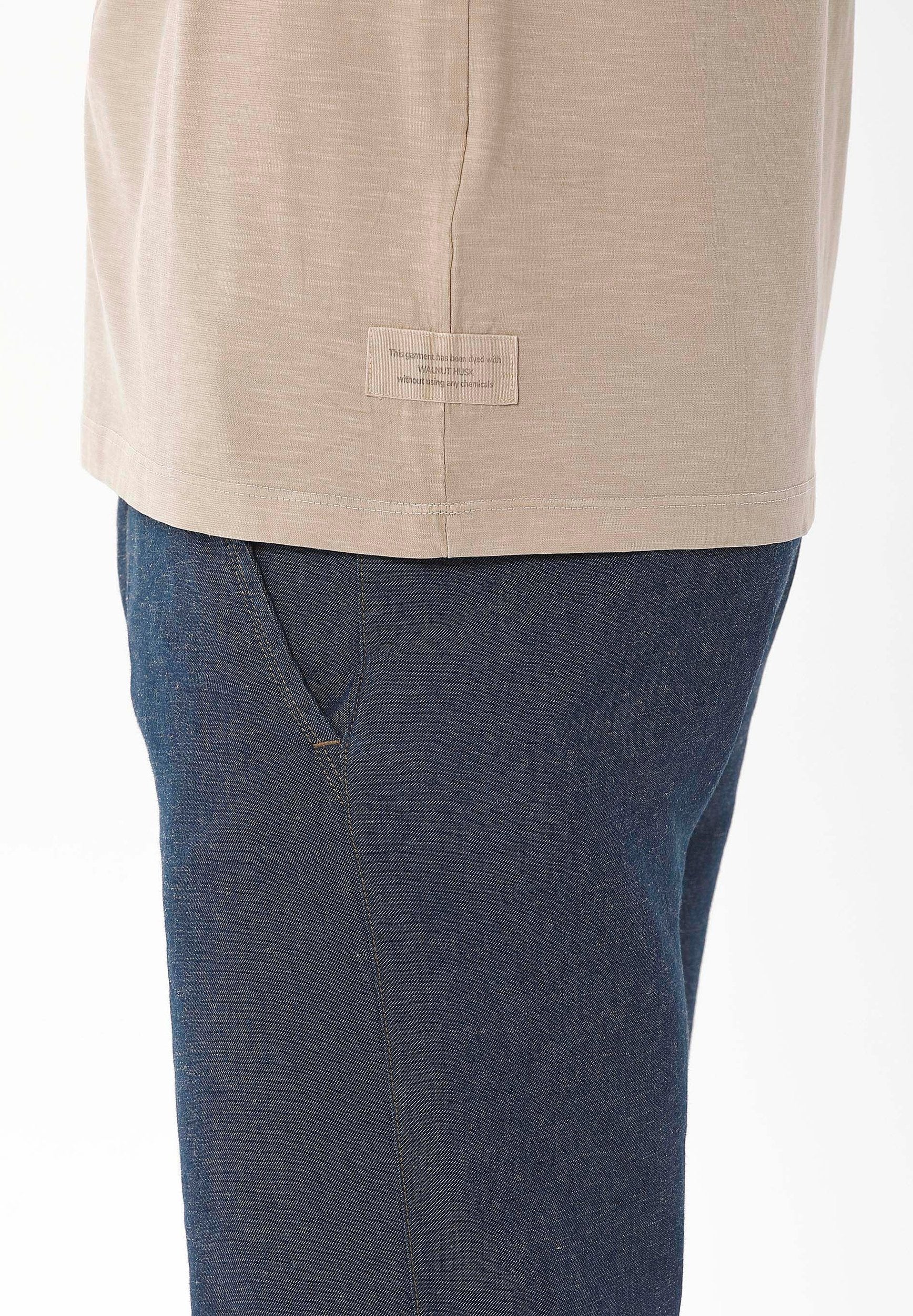 Natural Garment Dyed T-Shirt aus Bio-Baumwolle