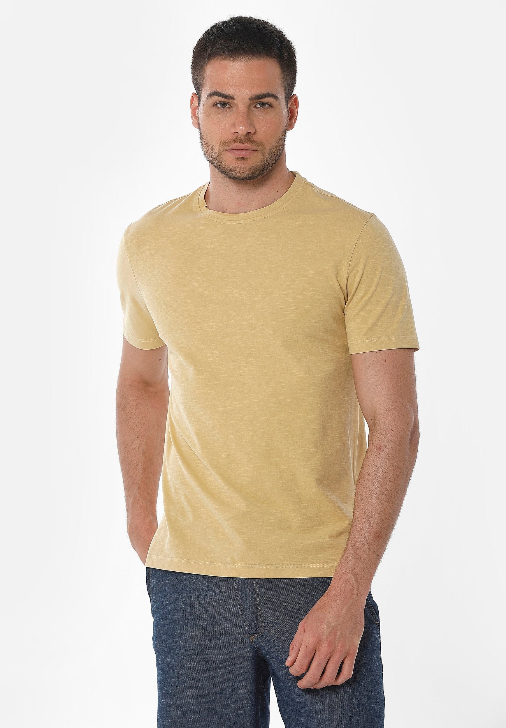 Natural Garment Dyed T-Shirt aus Bio-Baumwolle