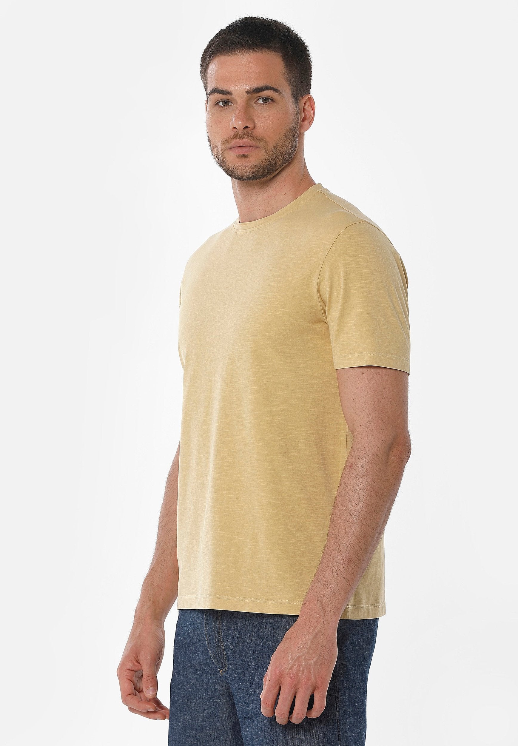 Natural Garment Dyed T-Shirt aus Bio-Baumwolle